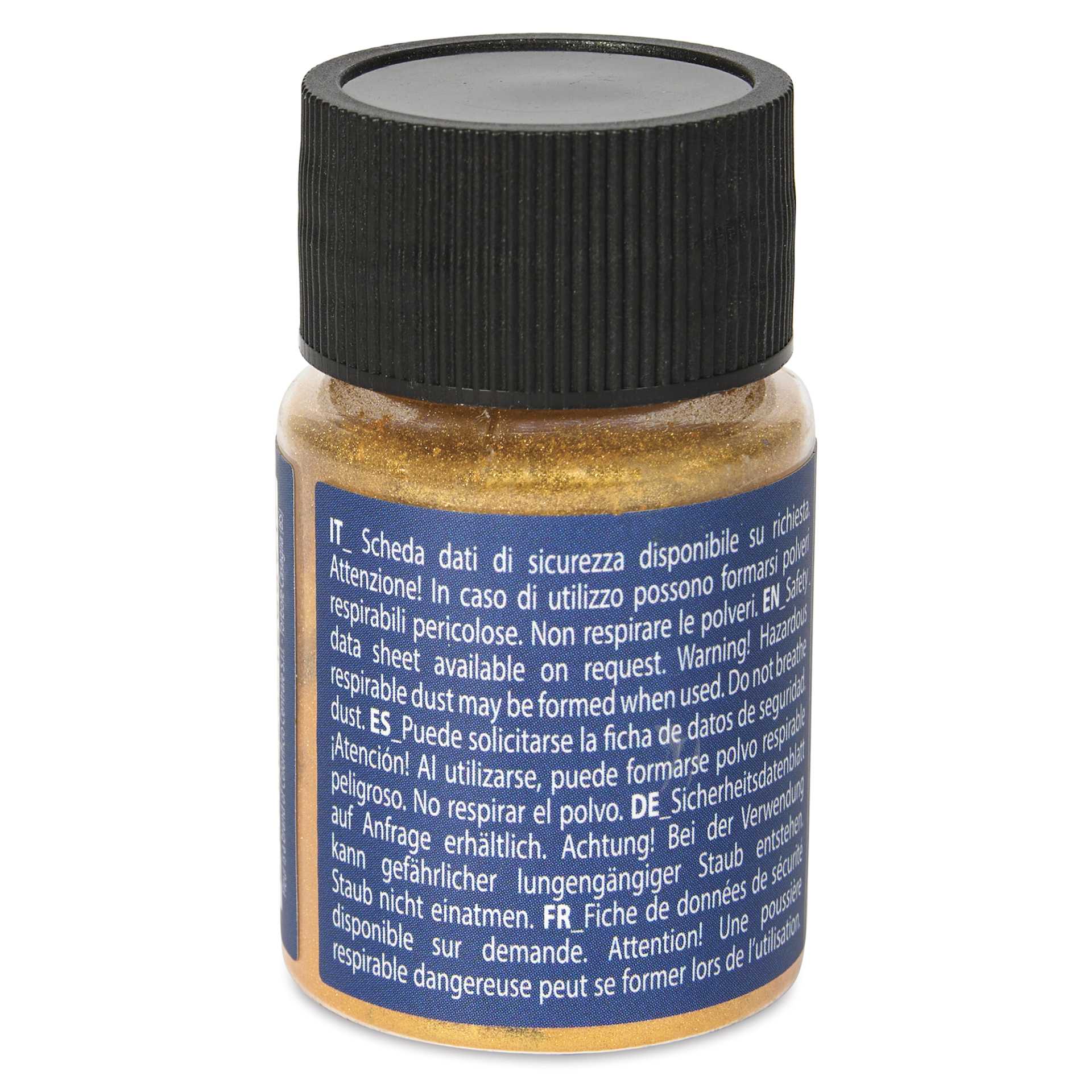 Fleur Powder Pigment - Red Sunset (Metallic), 5 g back of bottle