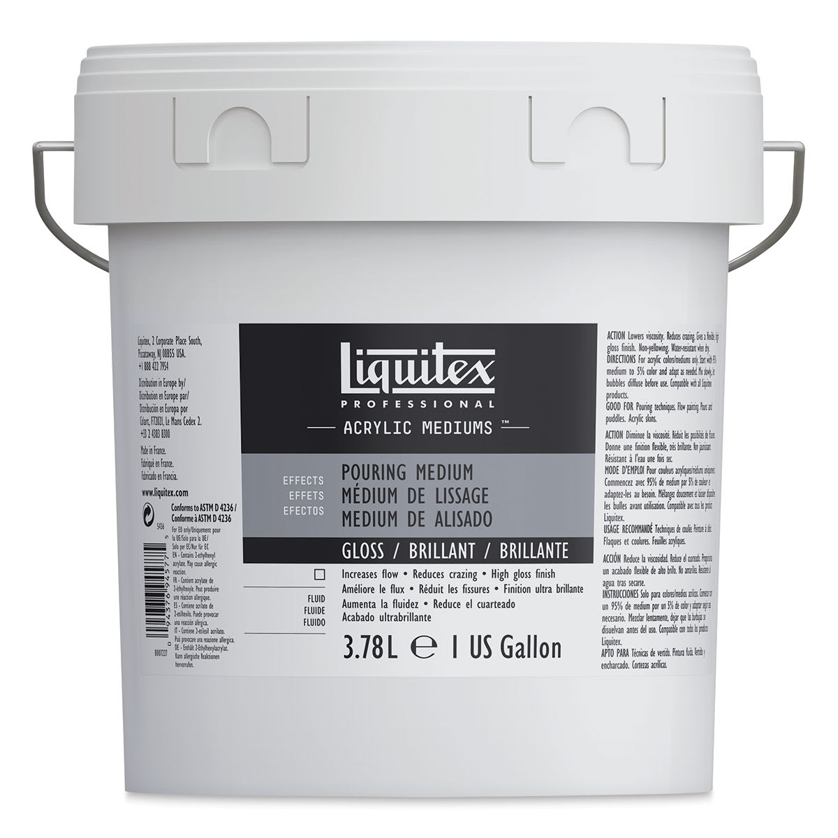Liquitex Effects Pouring Medium - Gloss, Gallon Liquitex Effects Pouring Medium - Gloss, Gallon