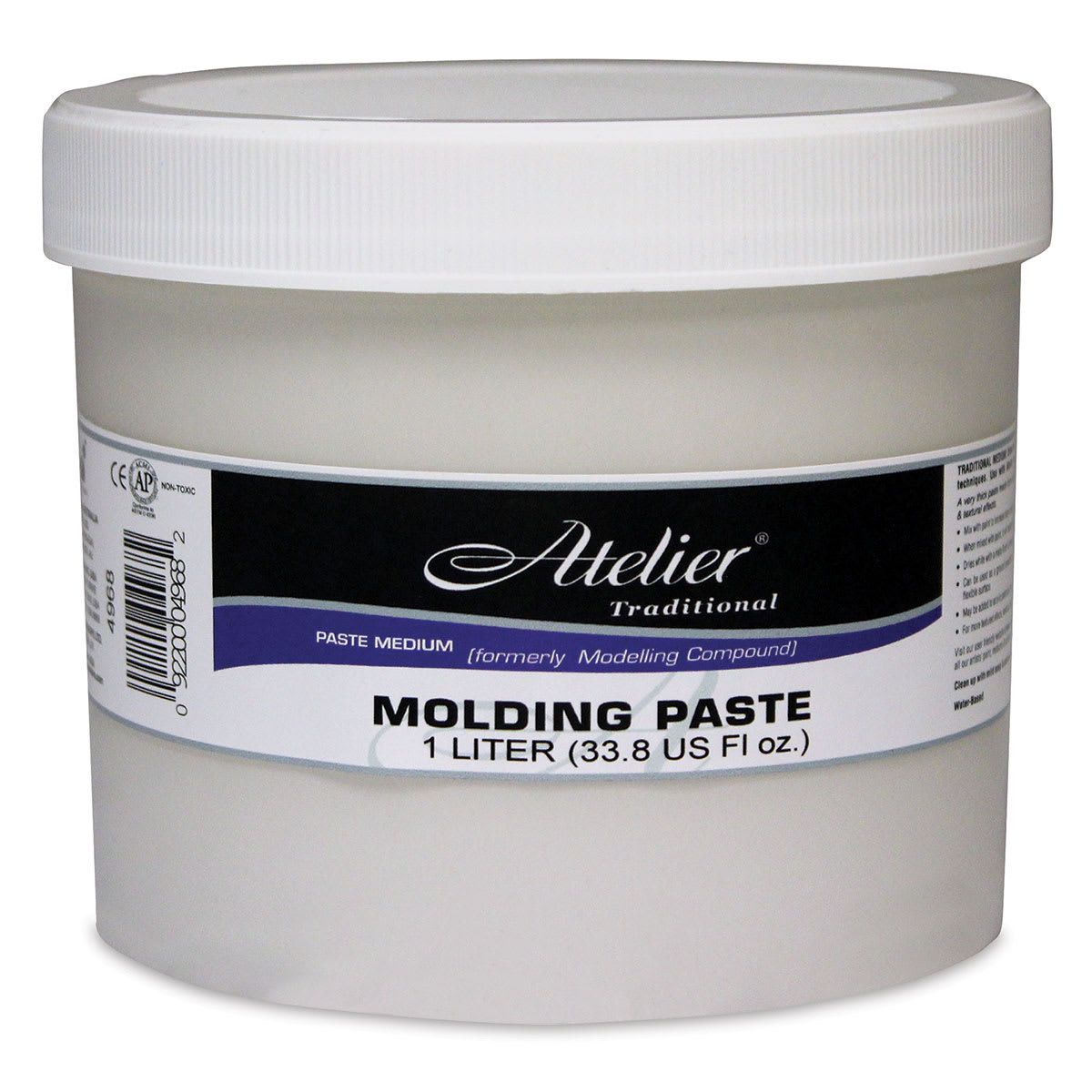 Chroma Atelier Traditional Acrylic Modeling Paste - 1 L (33.8 oz) Chroma Atelier Traditional Acrylic Modeling Paste - 1 L (33.8 oz)