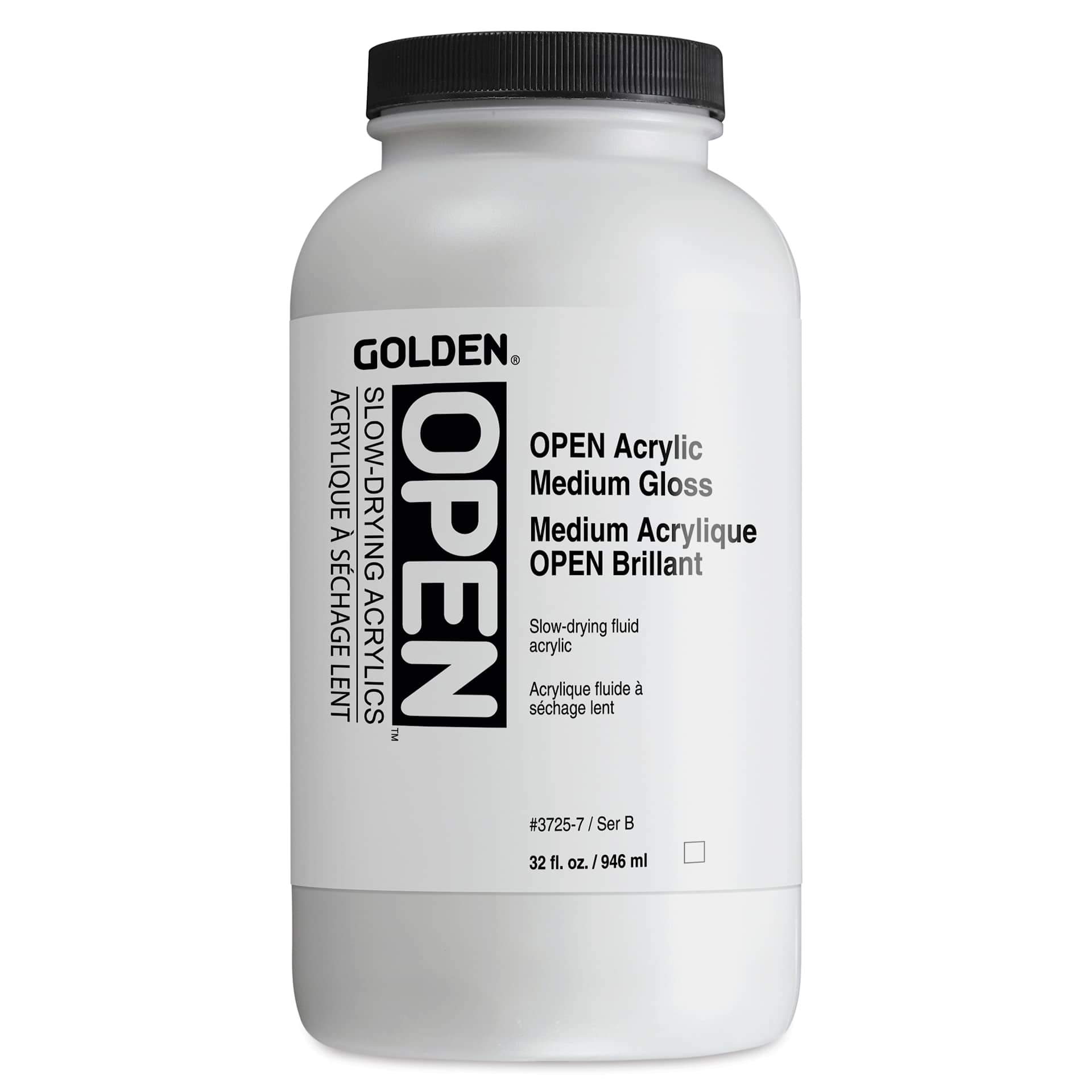 Golden Open Acrylic Medium - Gloss, 32 oz jar