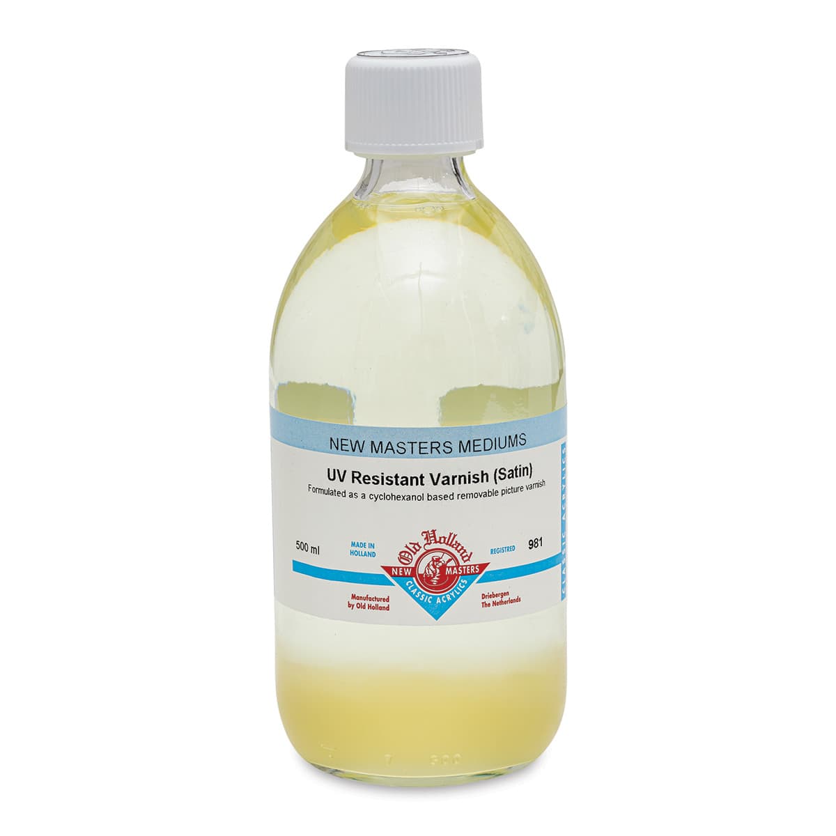 Old Holland New Masters UV Resistant Varnish - Satin, 500 ml jar
