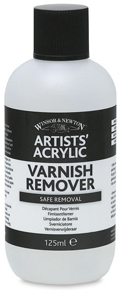 Winsor & Newton Artists' Acrylic UV Varnish - Front of bottle of Varnish Remover