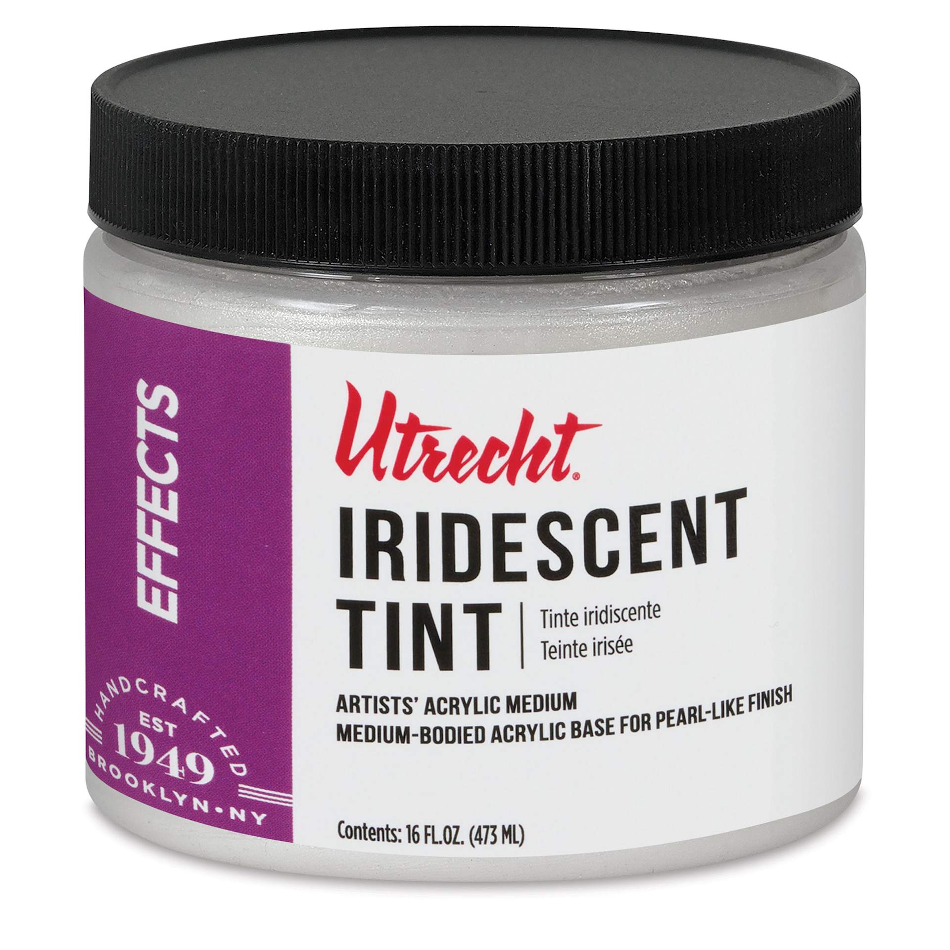 New look! Same formula - Utrecht Artists' Acrylic Iridescent Tint Medium - 16 oz