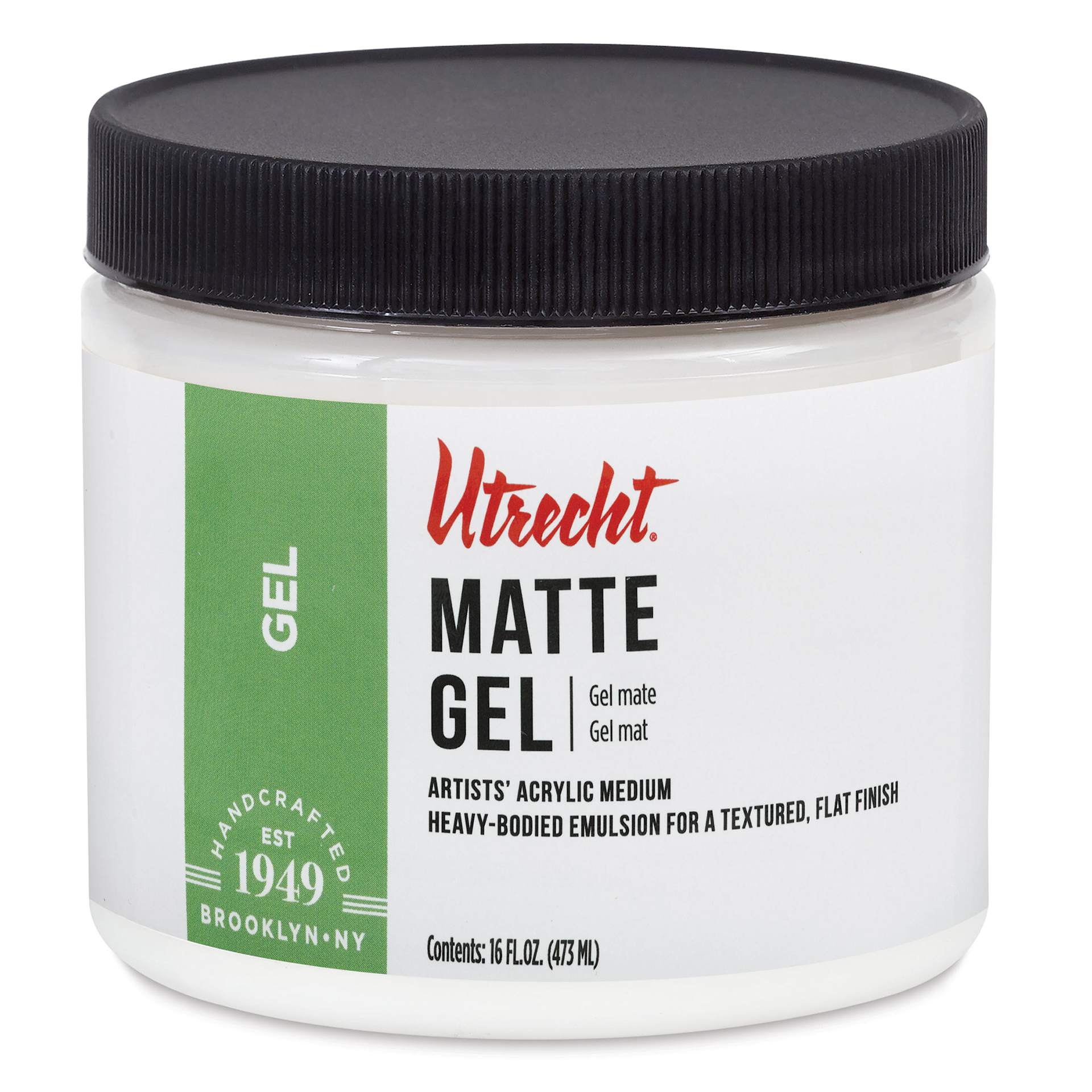 New look! Same formula - Utrecht Artists' Acrylic Gel Medium - Matte, 16 oz