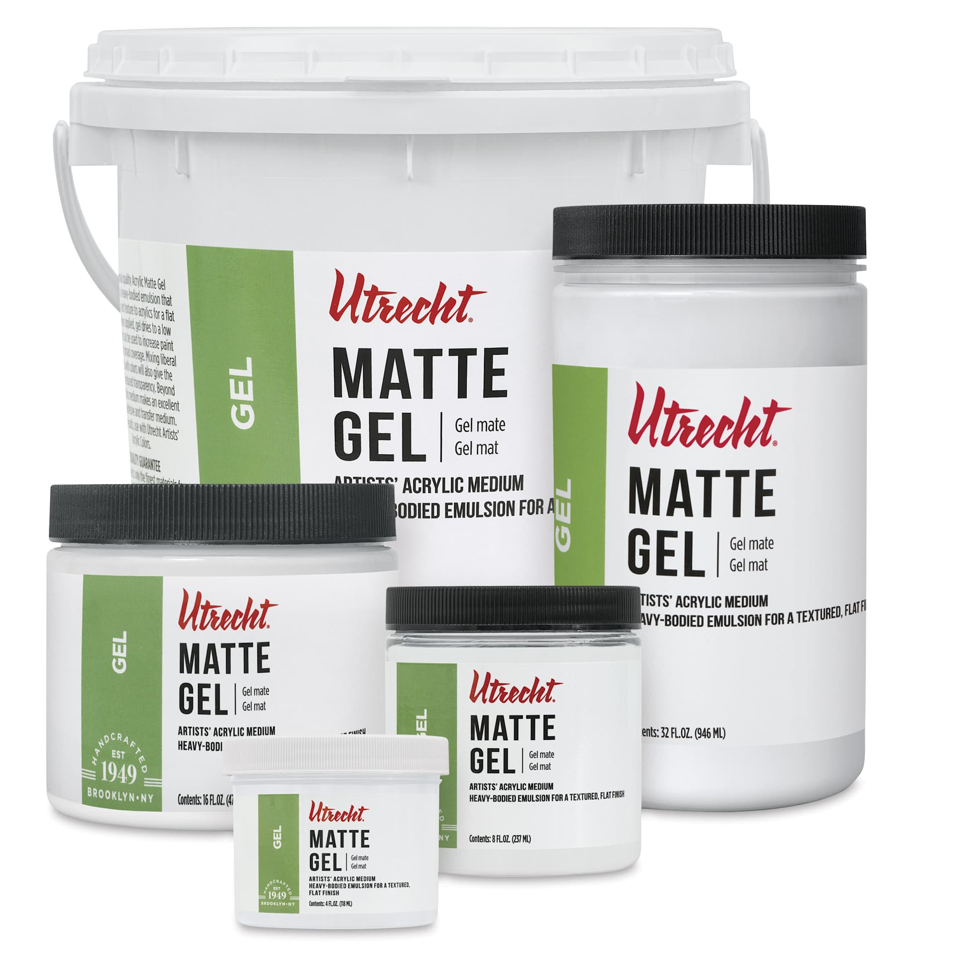 Utrecht Artists' Acrylic Gel Mediums, matte sizes Utrecht Artists' Acrylic Gel Mediums, matte sizes