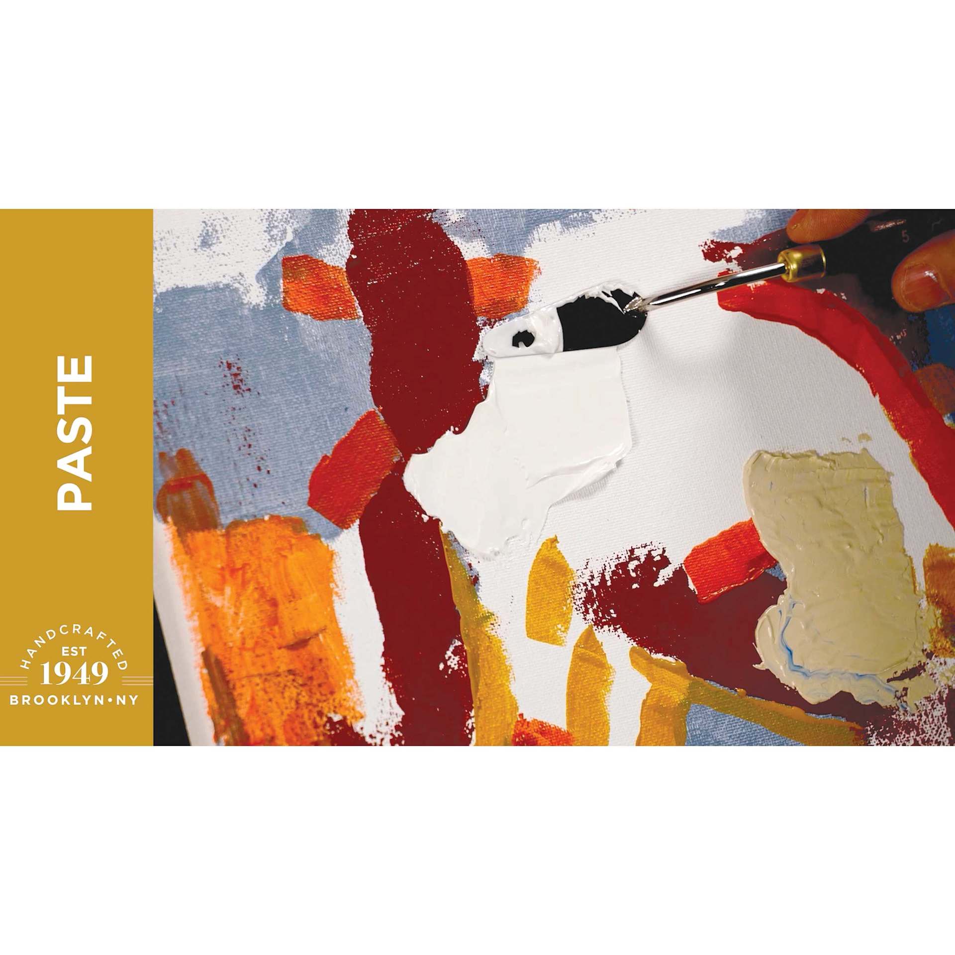 Utrecht Artists' Acrylic Model Paste Extender, mixed with paint