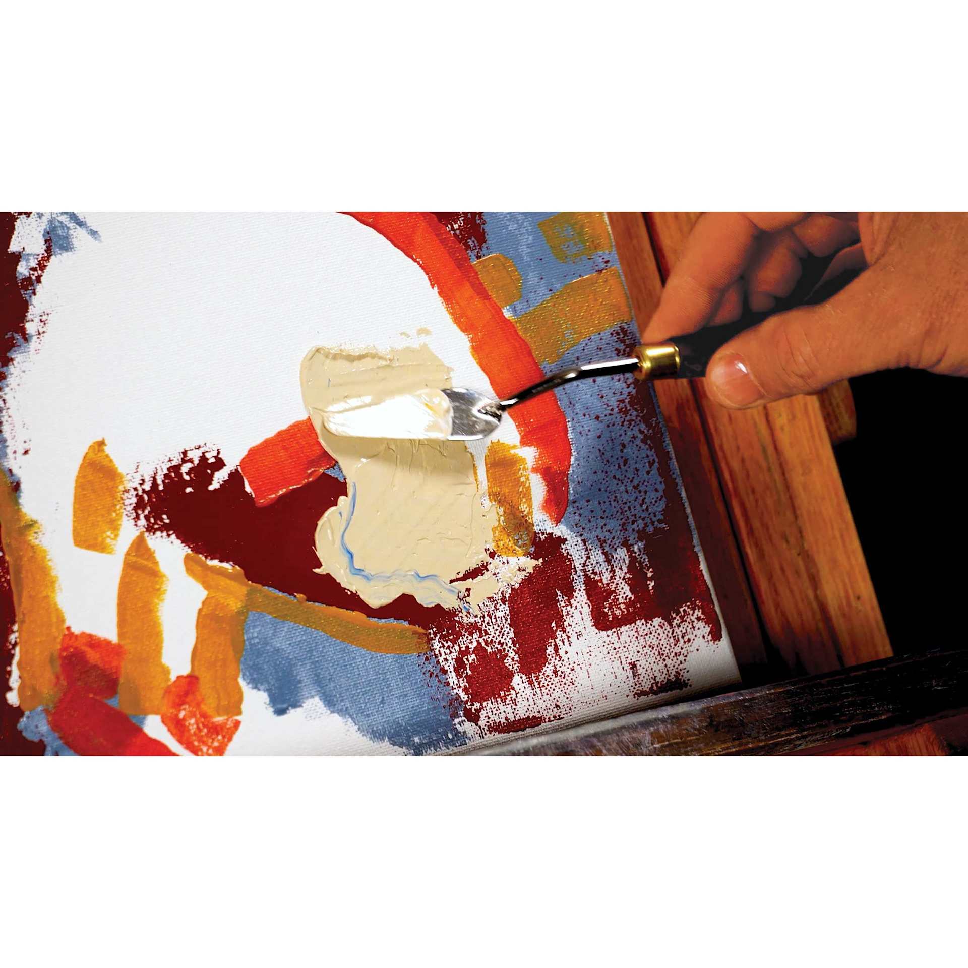 Utrecht Artists' Acrylic Opaque Gel Medium, mixed with paint Utrecht Artists' Acrylic Opaque Gel Medium, mixed with paint