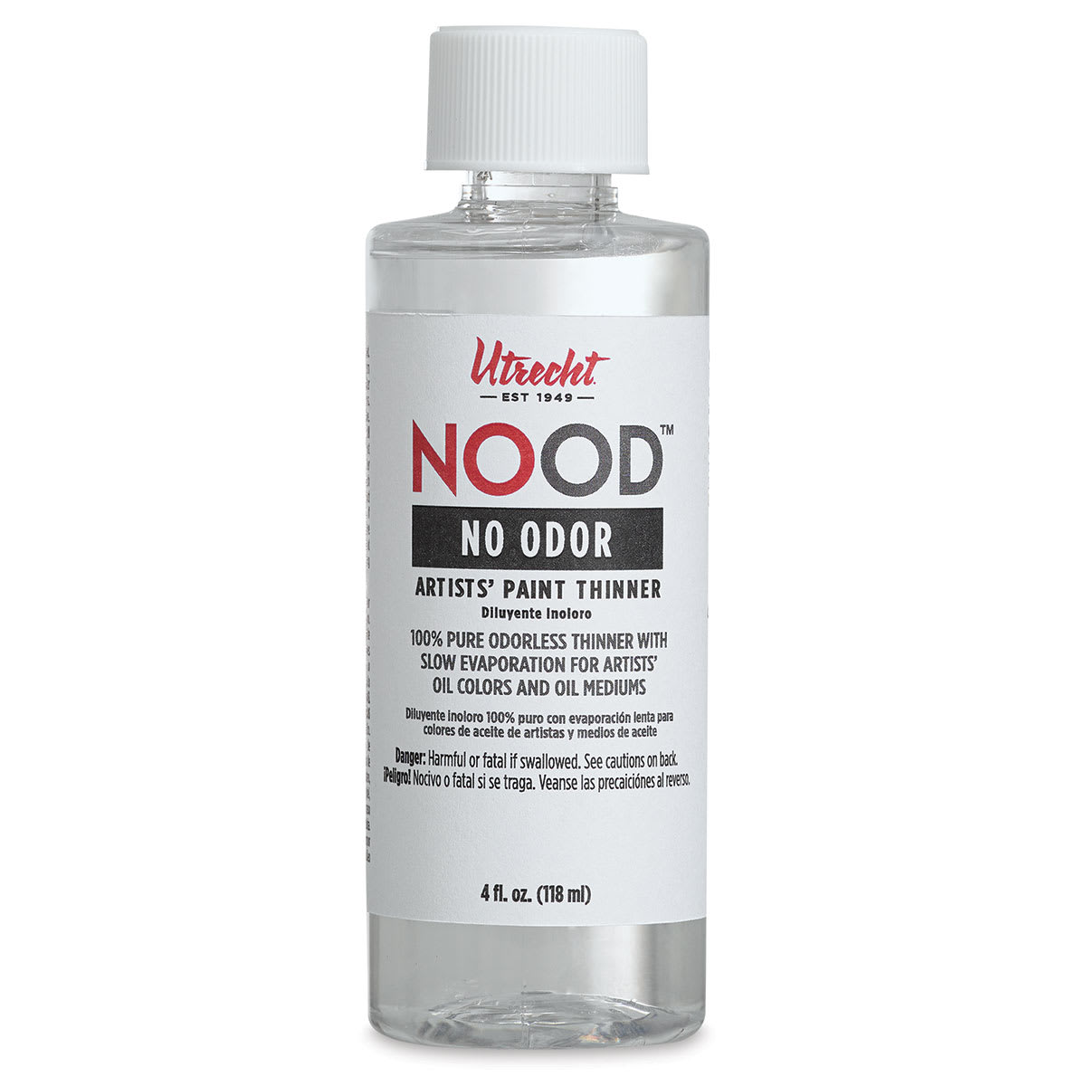 Utrecht NOOD Odorless Paint Thinner - 118 ml, Bottle (Front) Utrecht NOOD Odorless Paint Thinner - 118 ml, Bottle (Front)