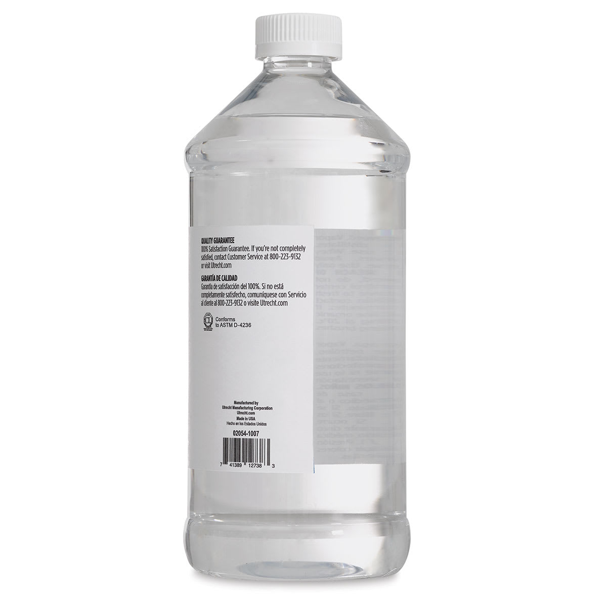 Utrecht NOOD Odorless Paint Thinner - 946 ml, Bottle (Back)