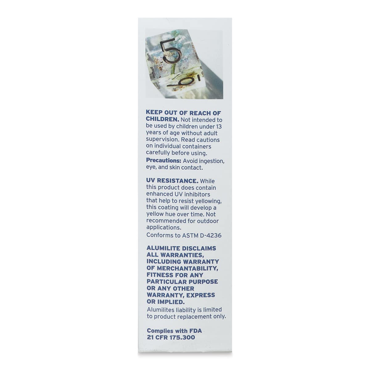 Alumilite Amazing Clear Cast Plus Epoxy Casting Resin - 16 oz, Bottle (Side view of packaging)