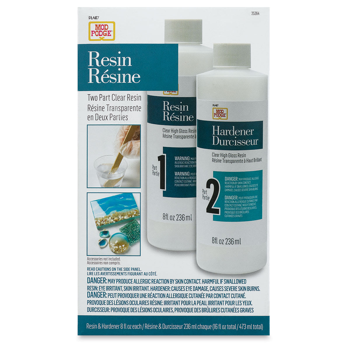 Mod Podge 2-Part Resin Kit - 16 oz (Front of packaging) Mod Podge 2-Part Resin Kit - 16 oz (Front of packaging)