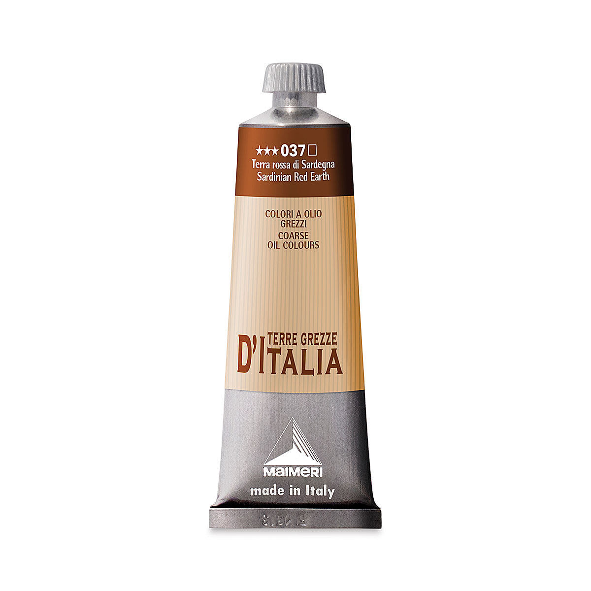 Maimeri Italian Natural Earth Oil Color - Sardinian Red Earth, 60 ml tube