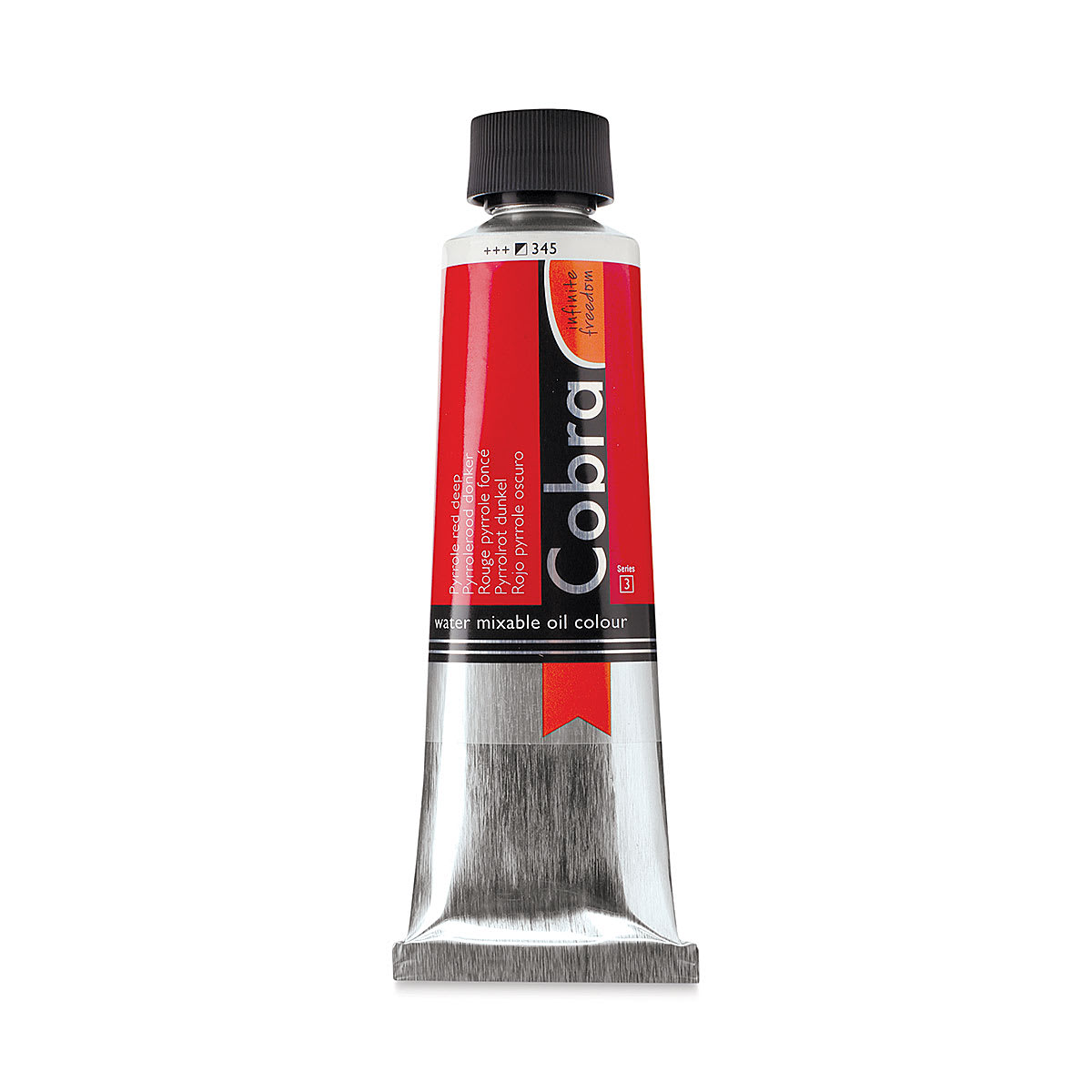 Cobra Artist Water Mixable Oil Paint - Pyrrole Red Deep, 150 ml tube