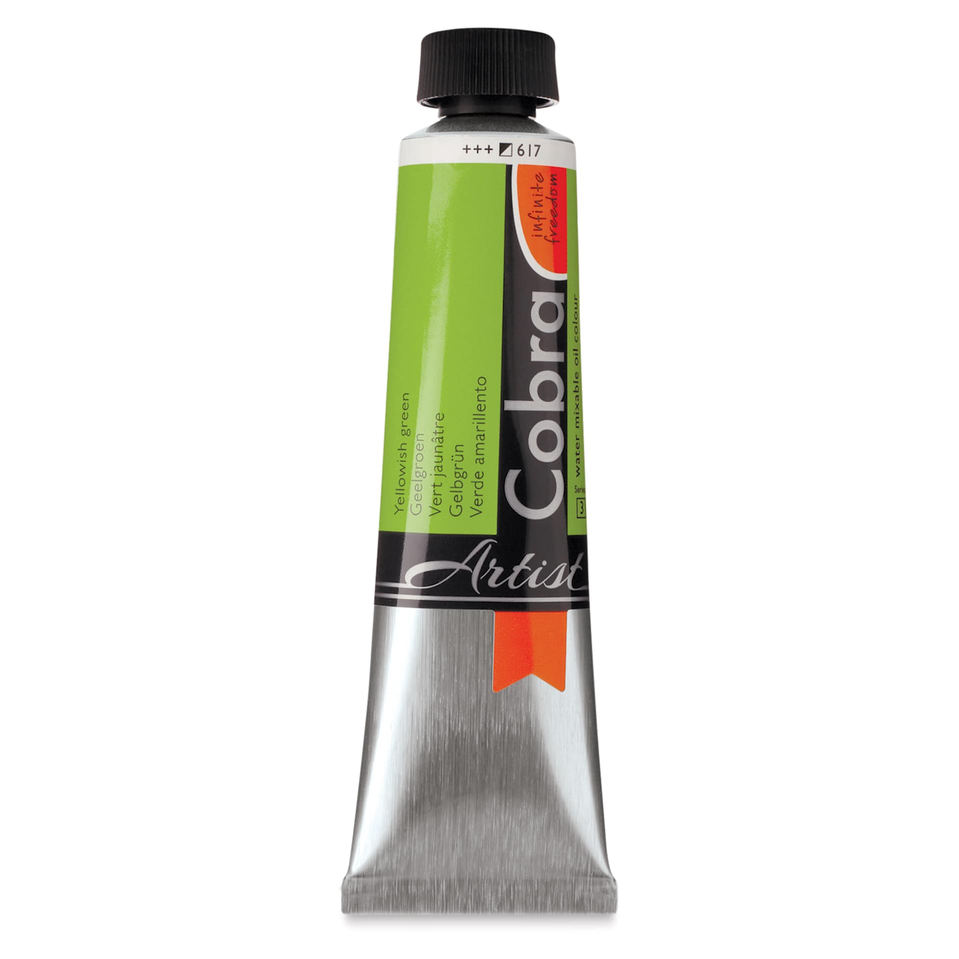 Cobra Artist Water Mixable Oil Paint - Yellowish Green, 40 ml tube