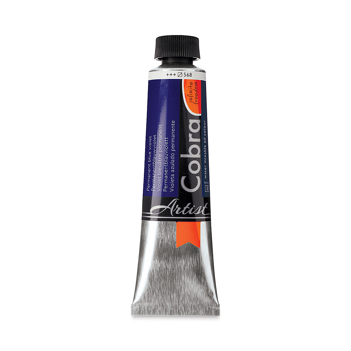 Cobra Artist Water Mixable Oil Paint - Permanent Blue Violet, 40 ml tube