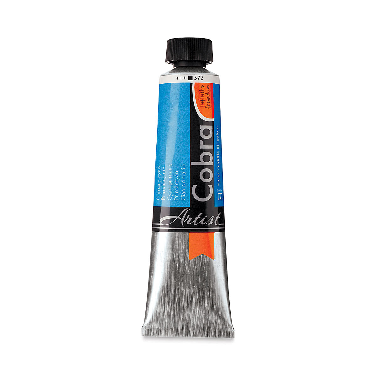 Cobra Artist Water Mixable Oil Paint - Primary Cyan, 40 ml tube
