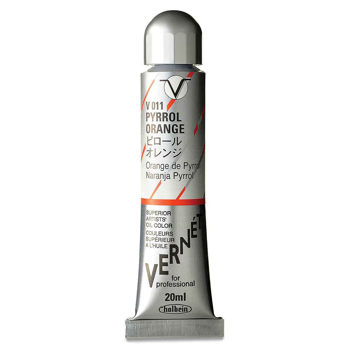 Holbein Vernét Superior Artists' Oil Color - Pyrrol Orange, 20 ml tube