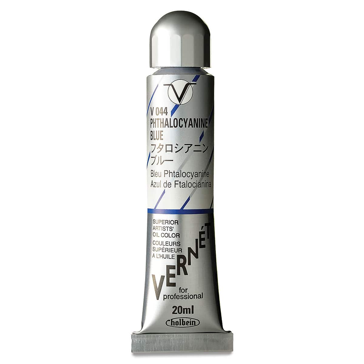 Holbein Vernét Superior Artists' Oil Color - Pthalocyanine Blue, 20 ml tube