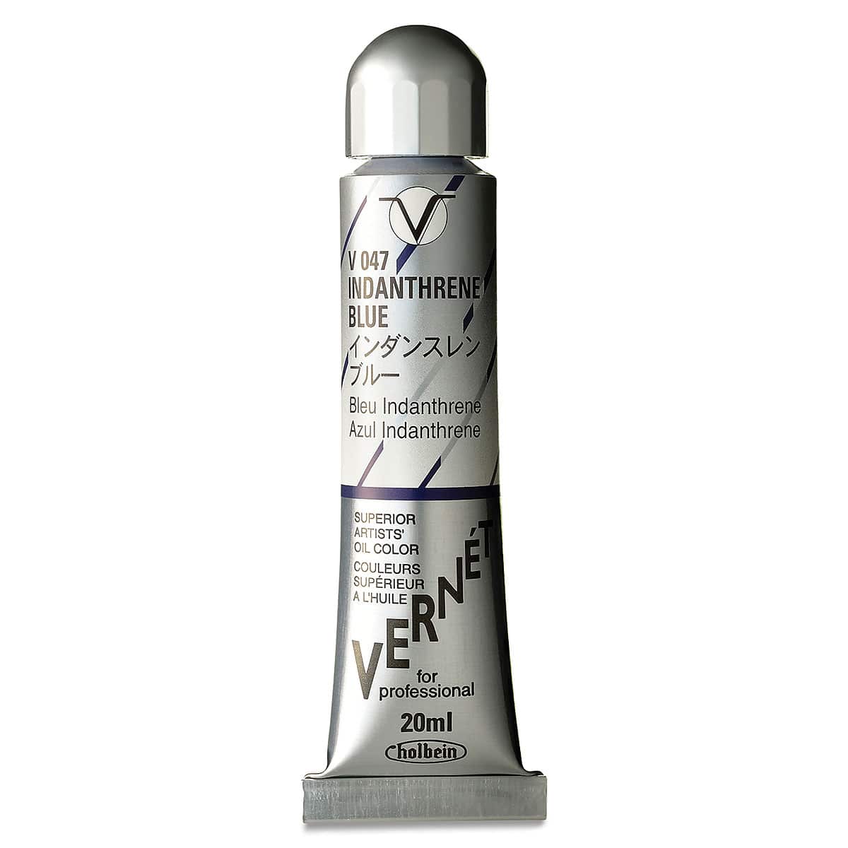 Holbein Vernét Superior Artists' Oil Color - Indantherene Blue, 20 ml tube