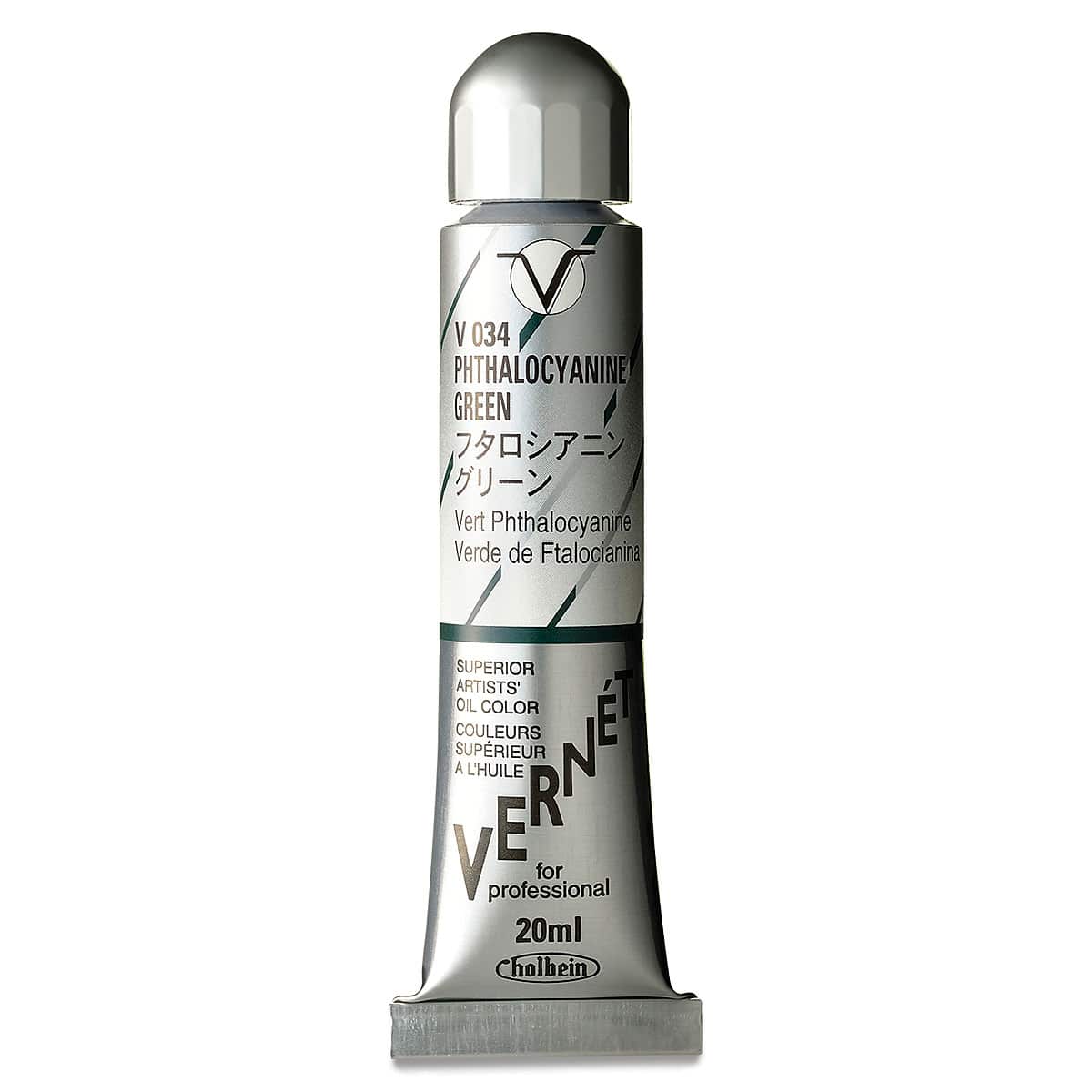 Holbein Vernét Superior Artists' Oil Color - Pthalocyanine Green, 20 ml tube