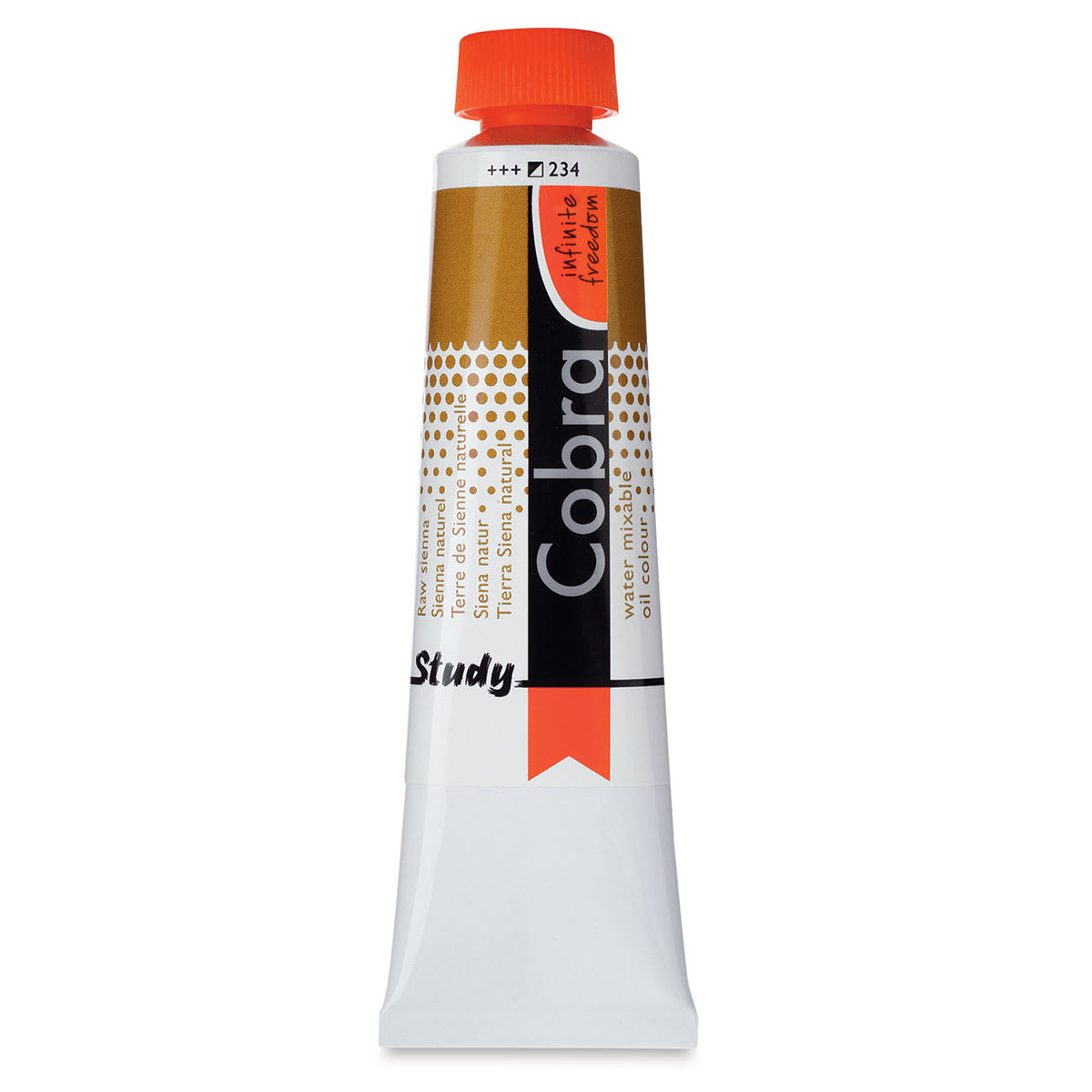 Royal Talens Cobra Study Water Mixable Oil Colors - Raw Sienna, 40 ml tube