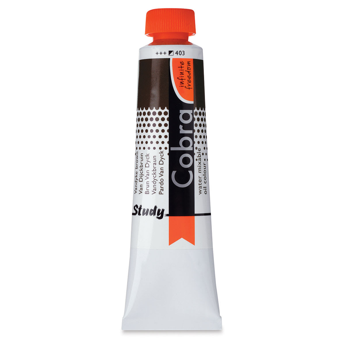 Royal Talens Cobra Study Water Mixable Oil Colors - Vandyke Brown, 40 ml tube