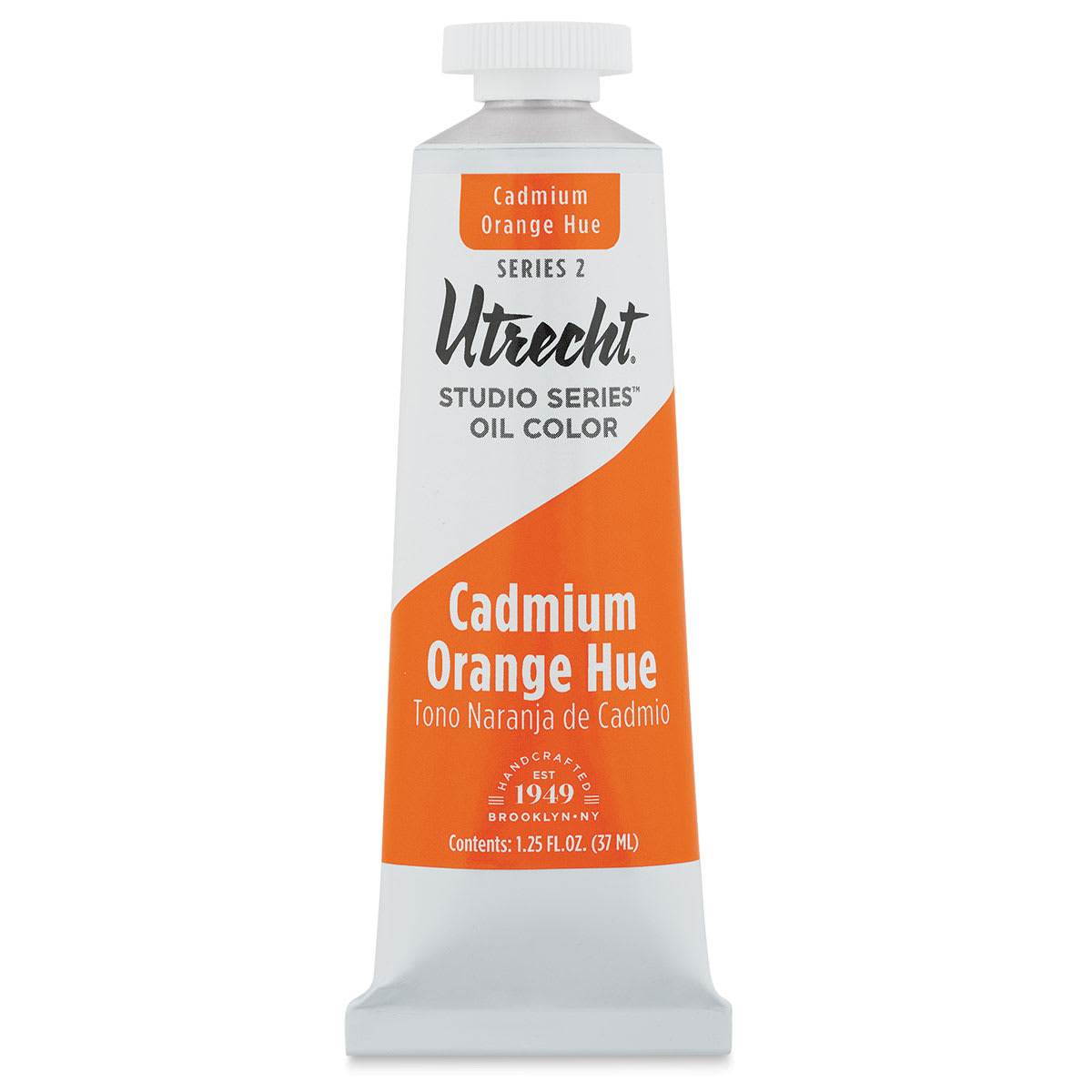 Utrecht Studio Series Oil Paint - Cadmium Orange Hue, 37 ml, Tube (Front)
