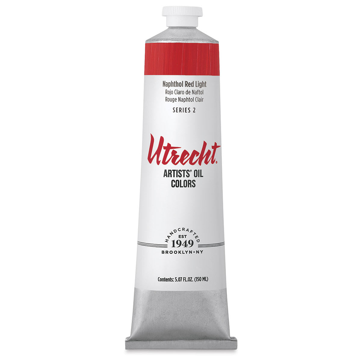 Utrecht Artists' Oil Paint - Naphthol Red Light, 150 ml tube