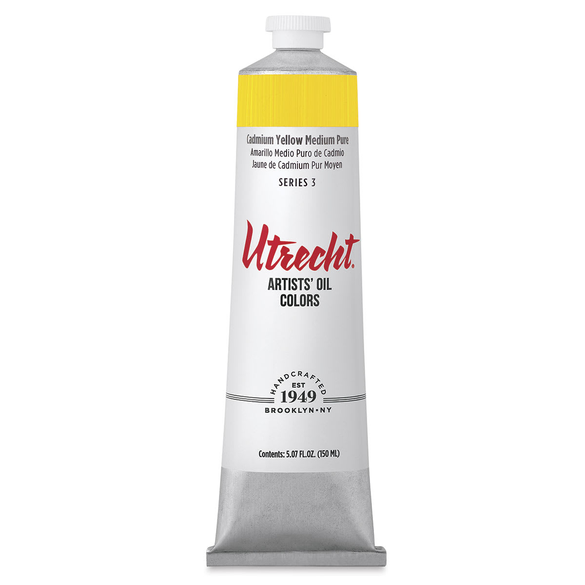 Utrecht Artists' Oil Paint - Cadmium Yellow Medium, 150 ml tube