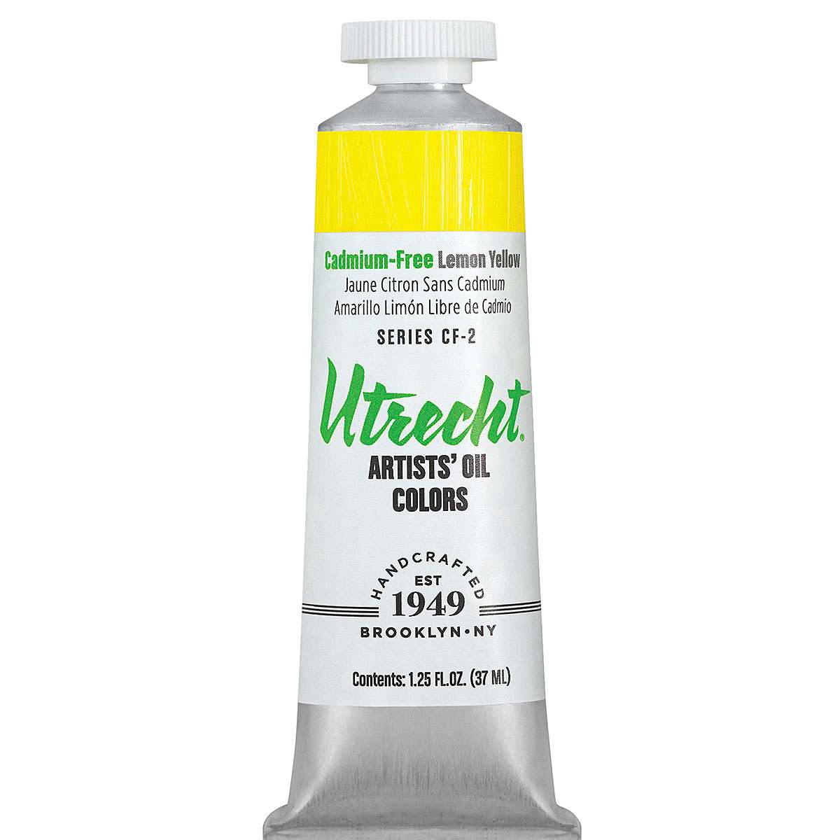 Utrecht Artists' Oil Paint - Cadmium-Free Lemon Yellow, 37 ml