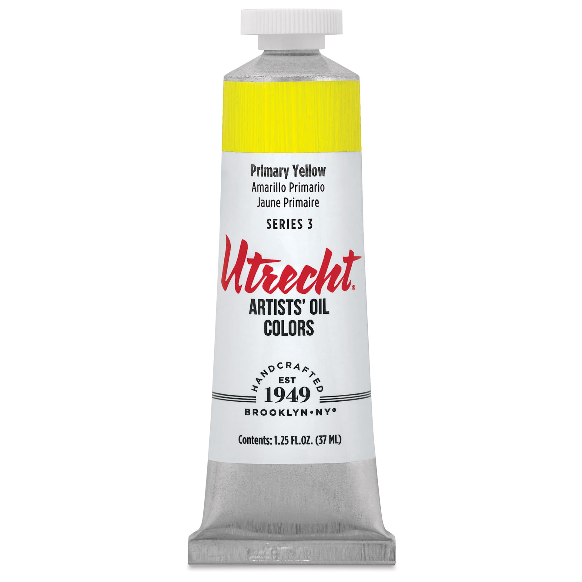 Utrecht Artists' Oil Paint - Primary Yellow, 37 ml tube