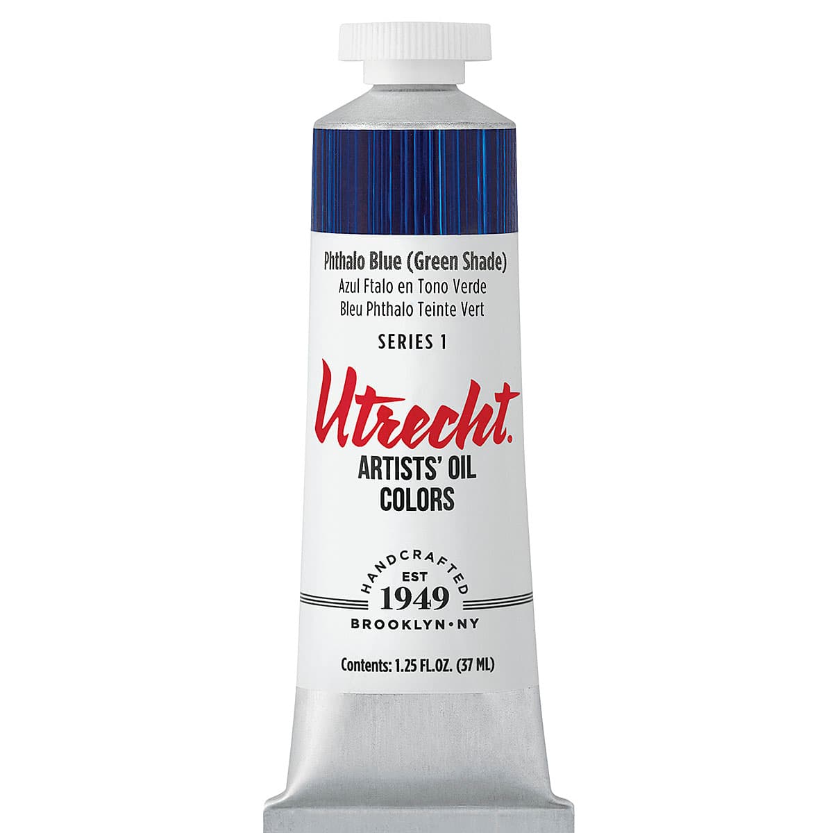 Utrecht Artists' Oil Paint - Phthalo Blue Green shade, 37 ml tube