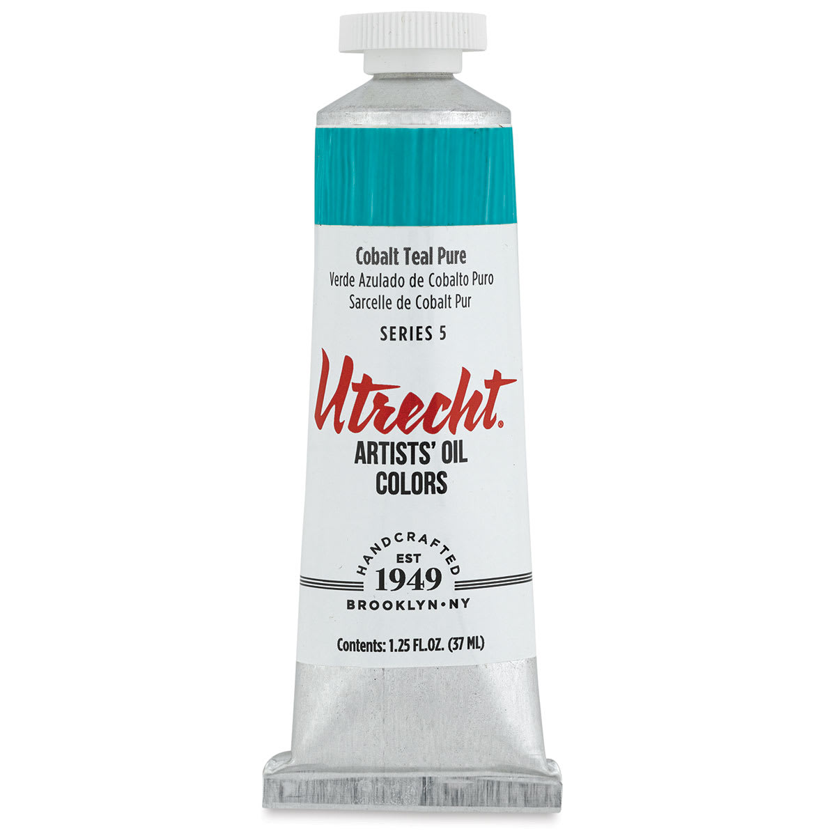 Utrecht Artists' Oil Paint - Cobalt Teal Pure, 37 ml, Tube (Front)