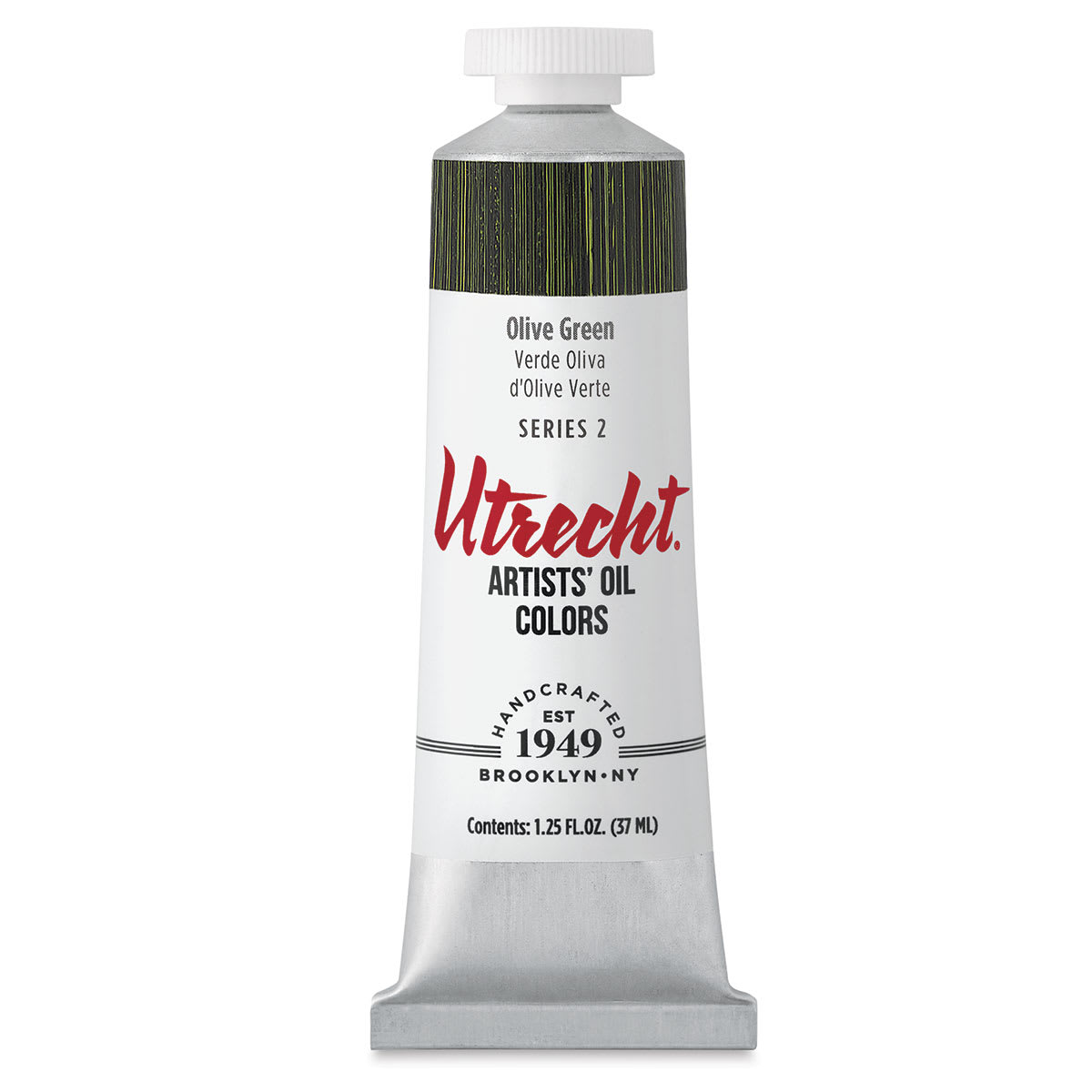 Utrecht Artists' Oil Paint - Olive Green, 37 ml tube