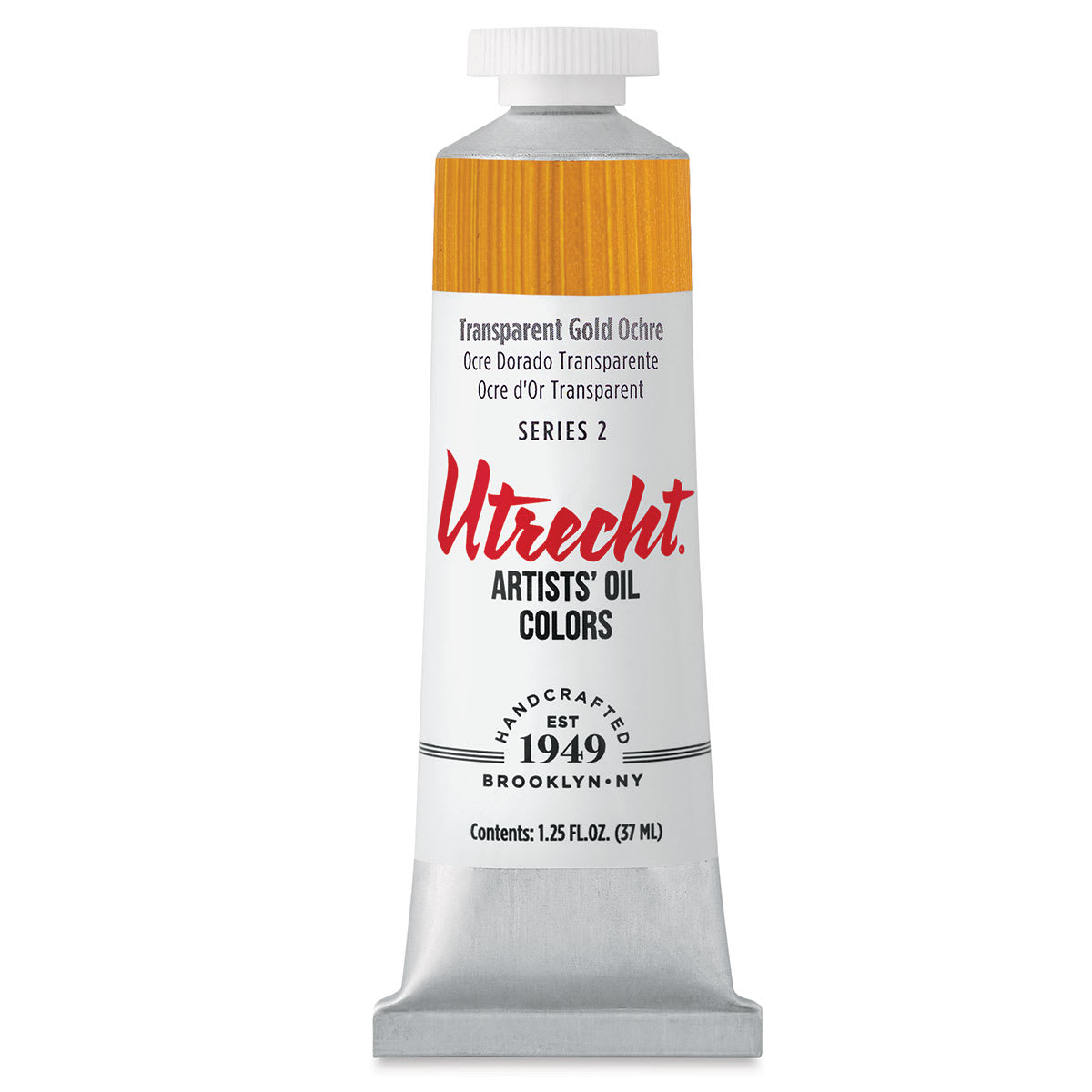 Utrecht Artists' Oil Paint - Transparent Gold Ochre, 37 ml tube