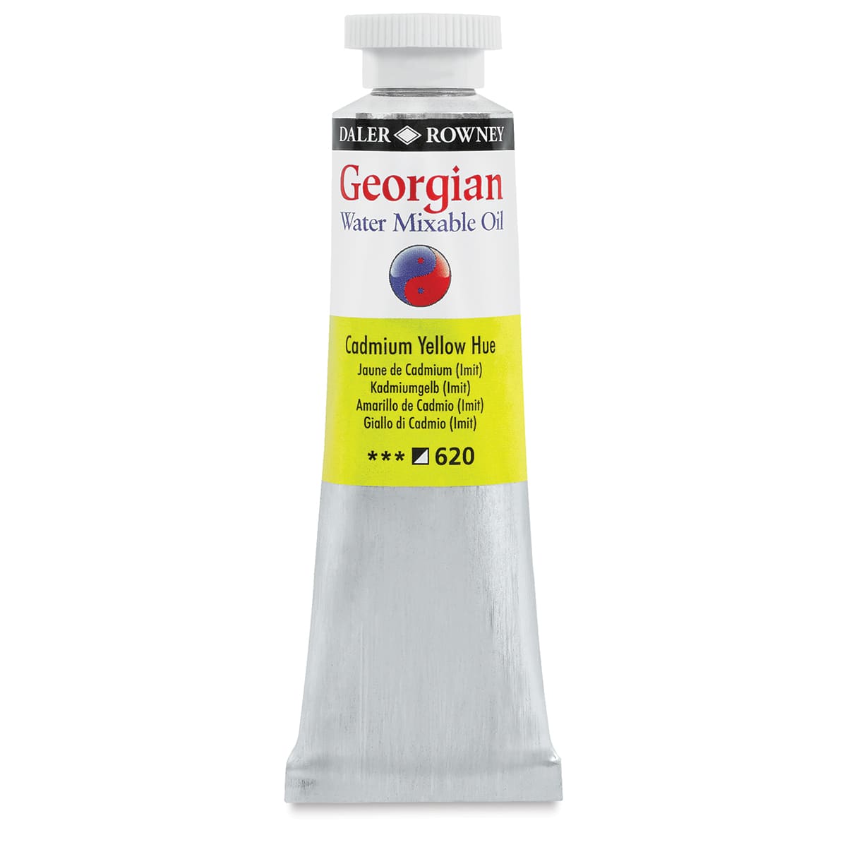 Water Mixable Oil Paints - Single tube of Cadmium Yellow Hue shown upright