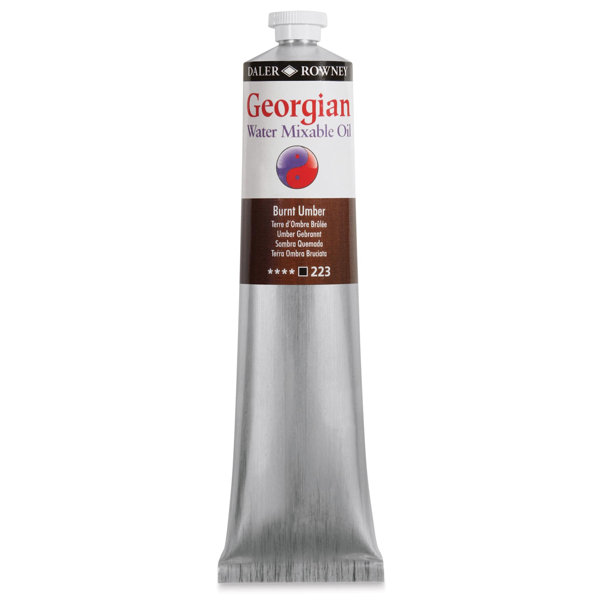 Georgian Water Mixable Oil - Burnt Umber, 200 ml