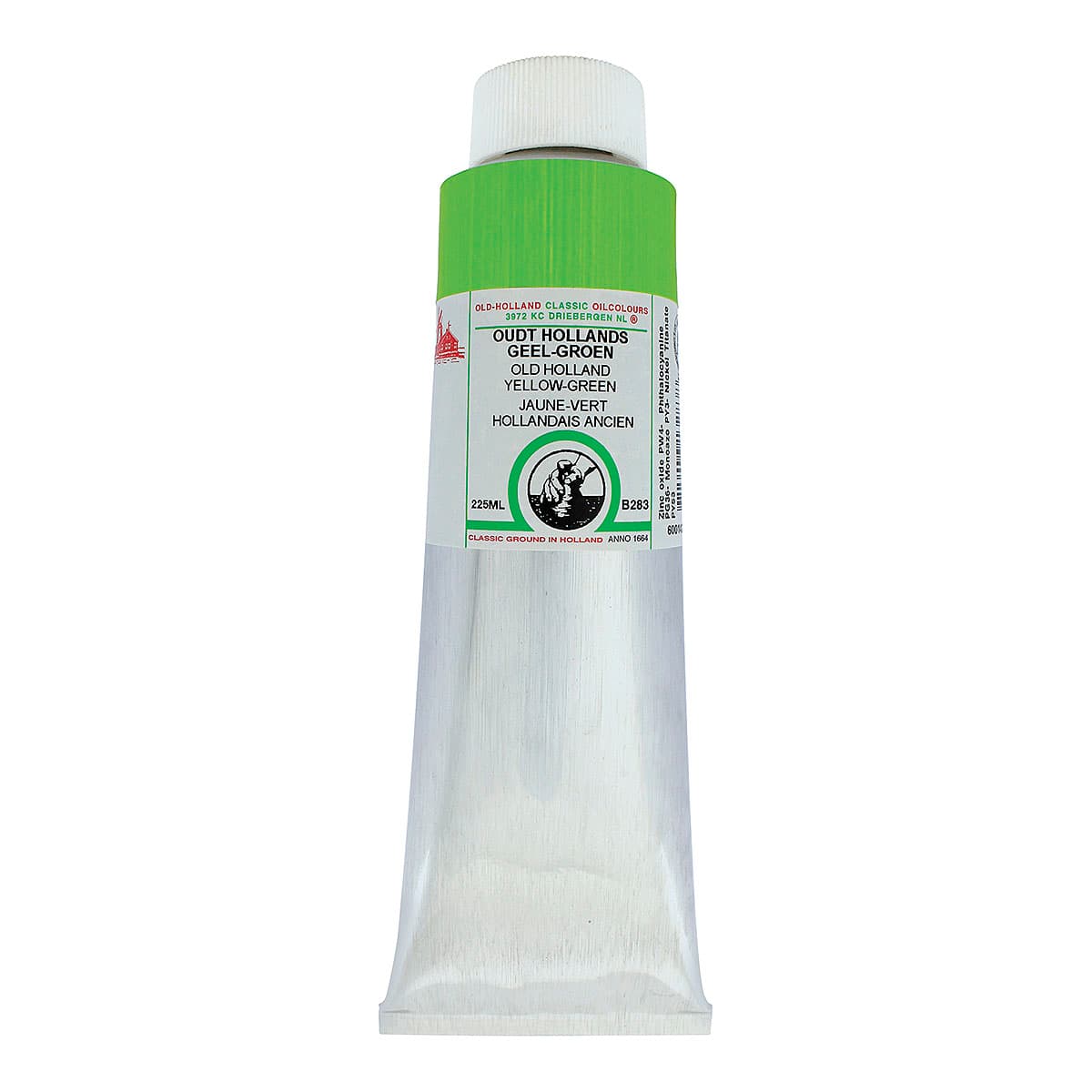 Old Holland Classic Oil Color - Old Holland Yellow Green, 225 ml tube