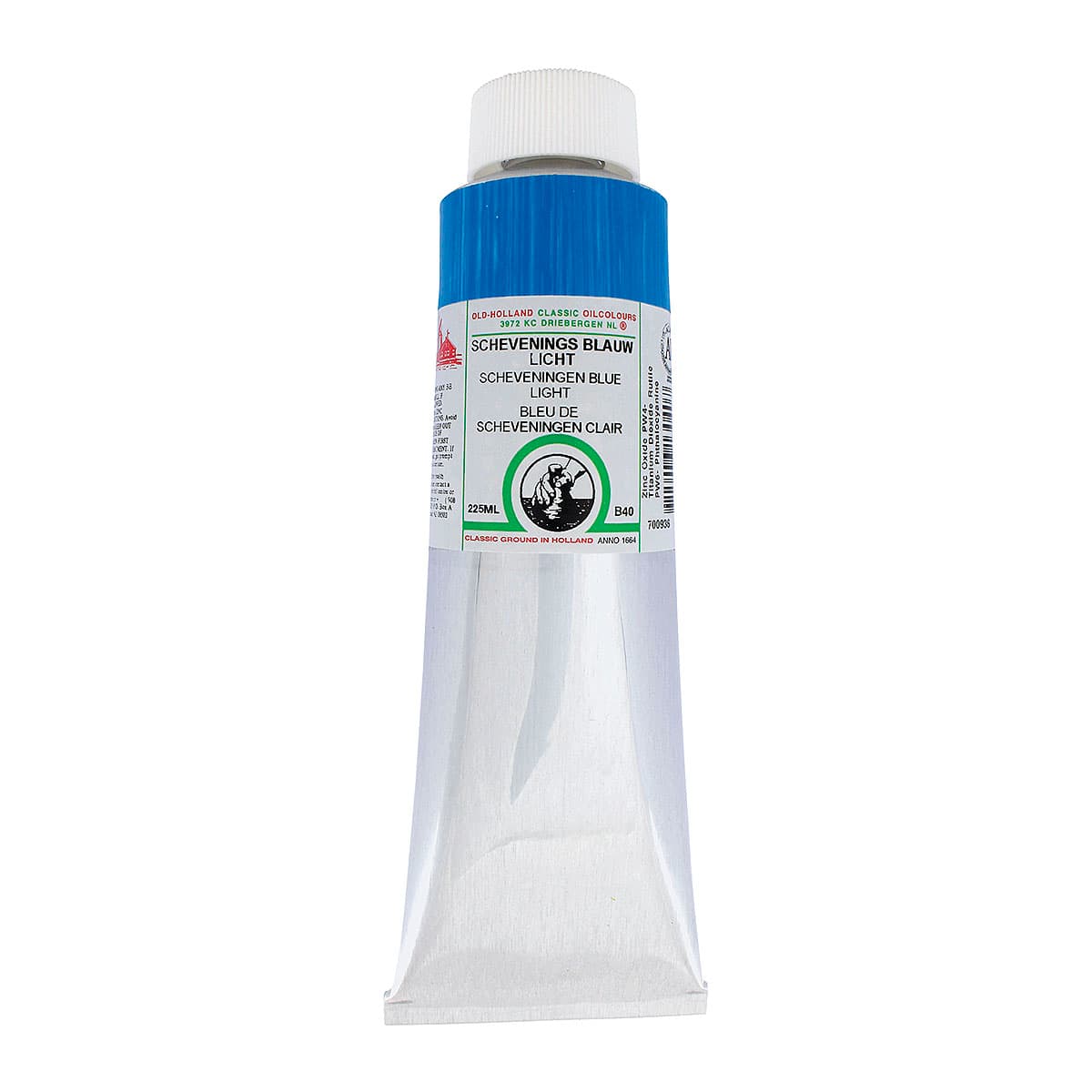 Old Holland Classic Oil Color - Scheveningen Blue Light, 225 ml tube