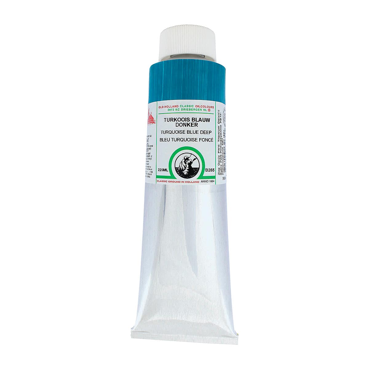 Old Holland Classic Oil Color - Turquoise Blue Deep, 225 ml tube