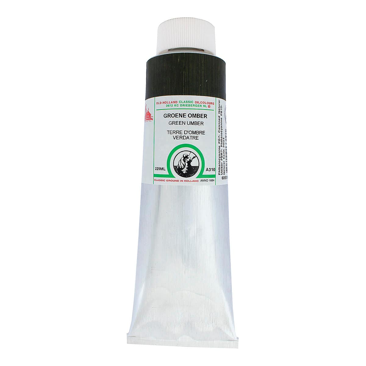 Old Holland Classic Oil Color - Green Umber, 225 ml tube