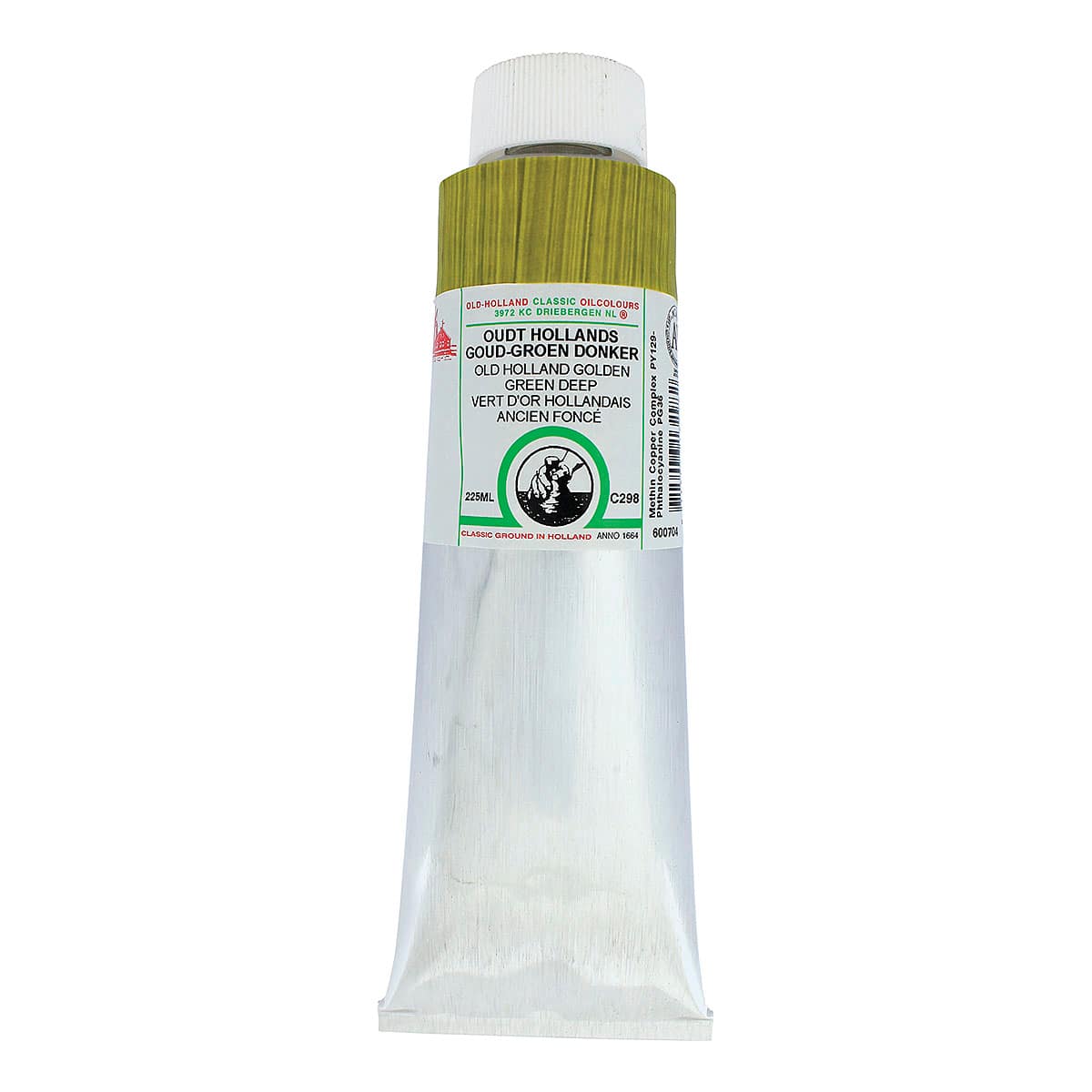 Old Holland Classic Oil Color - Old Holland Golden Green Deep, 225 ml tube