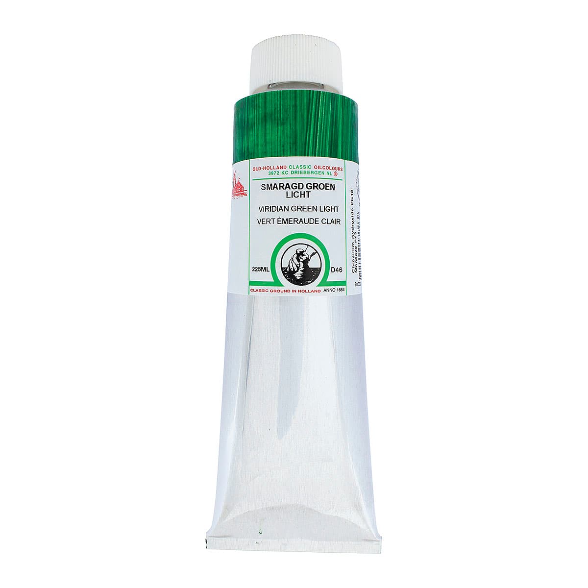 Old Holland Classic Oil Color - Viridian Green Light, 225 ml tube