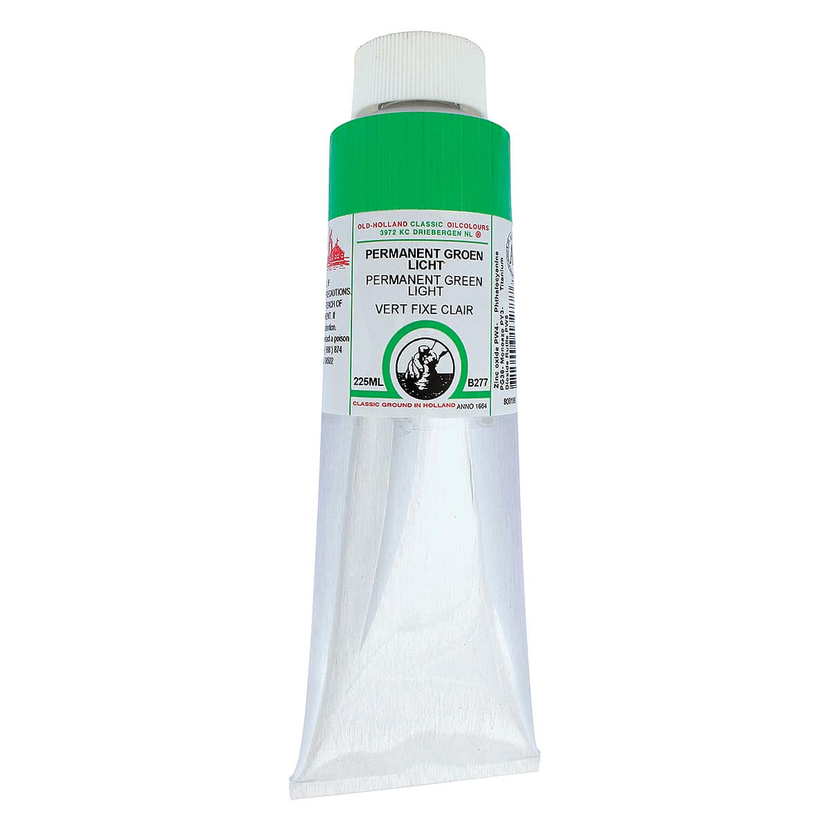 Old Holland Classic Oil Color - Permanent Green Light, 225 ml tube