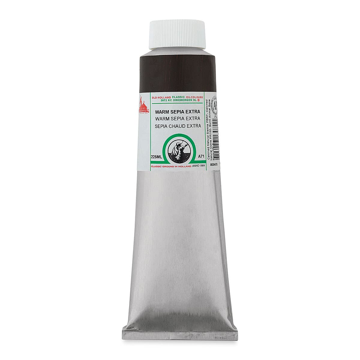 Old Holland Classic Oil Color - Warm Sepia Extra, 225 ml tube