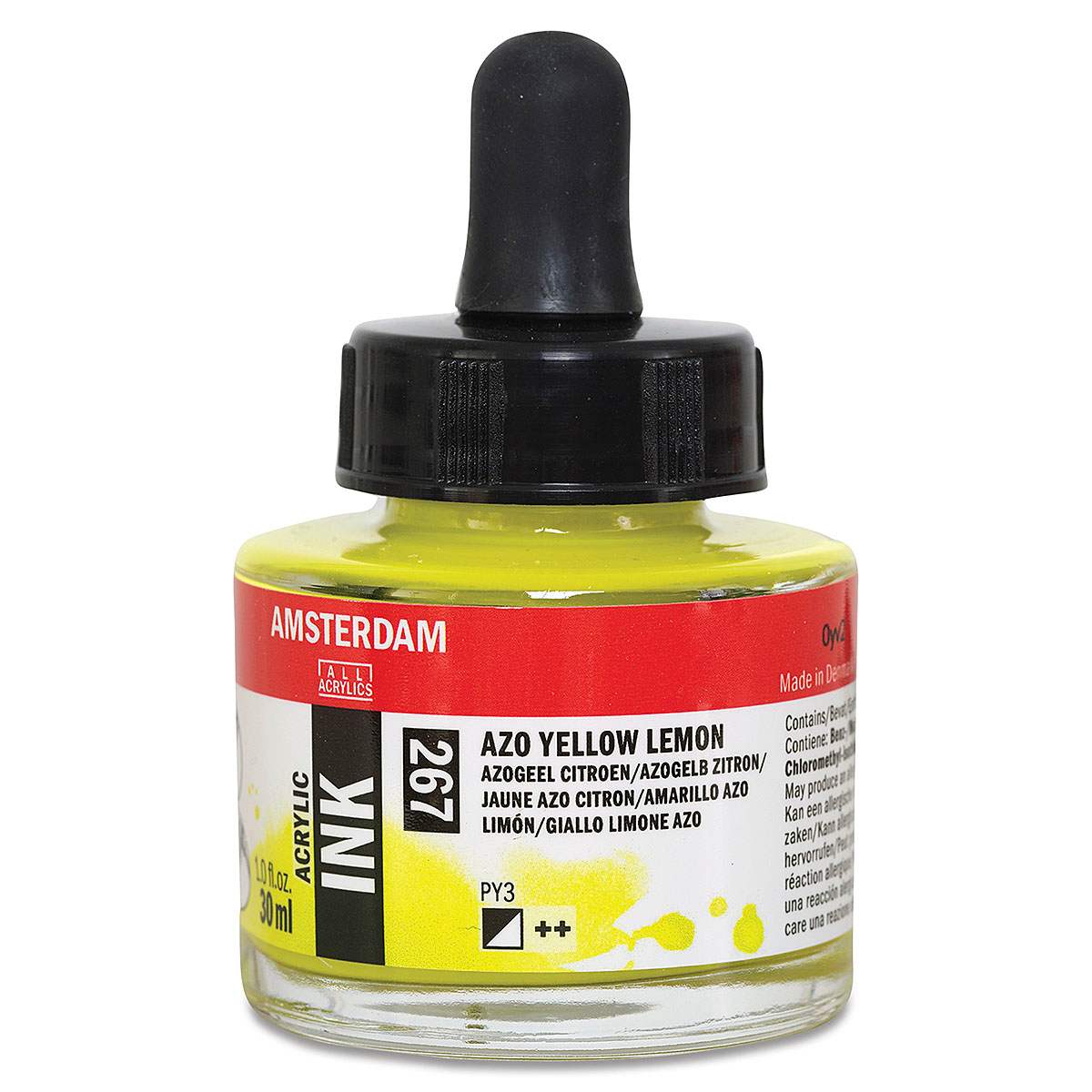Amsterdam Acrylic Ink - Azo Yellow Lemon, 30 ml