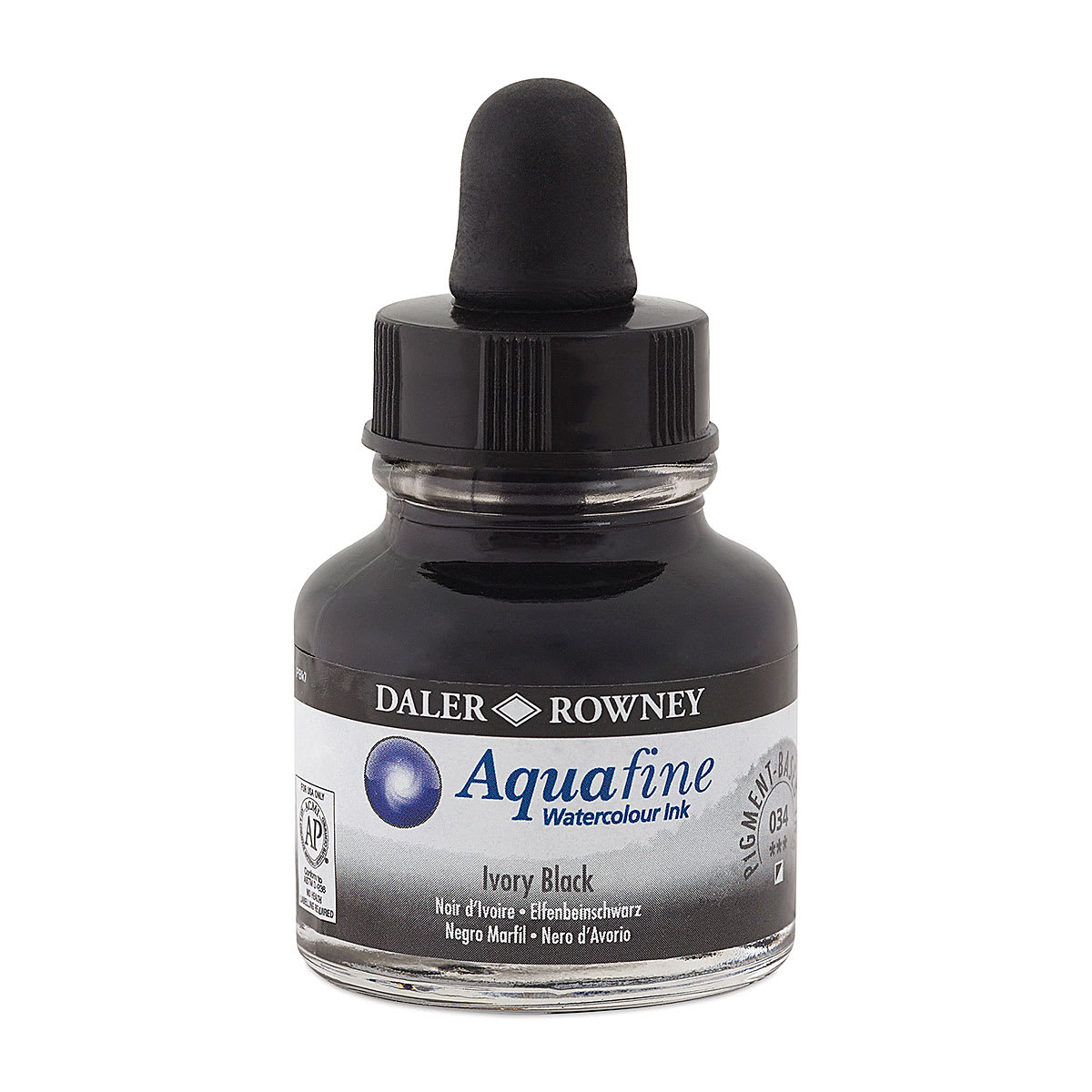 Daler-Rowney Aquafine Watercolour Ink - Ivory Black