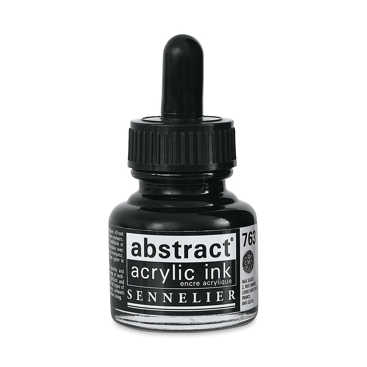 Sennelier Abstract Acrylic Ink - Carbon Black, 1 oz