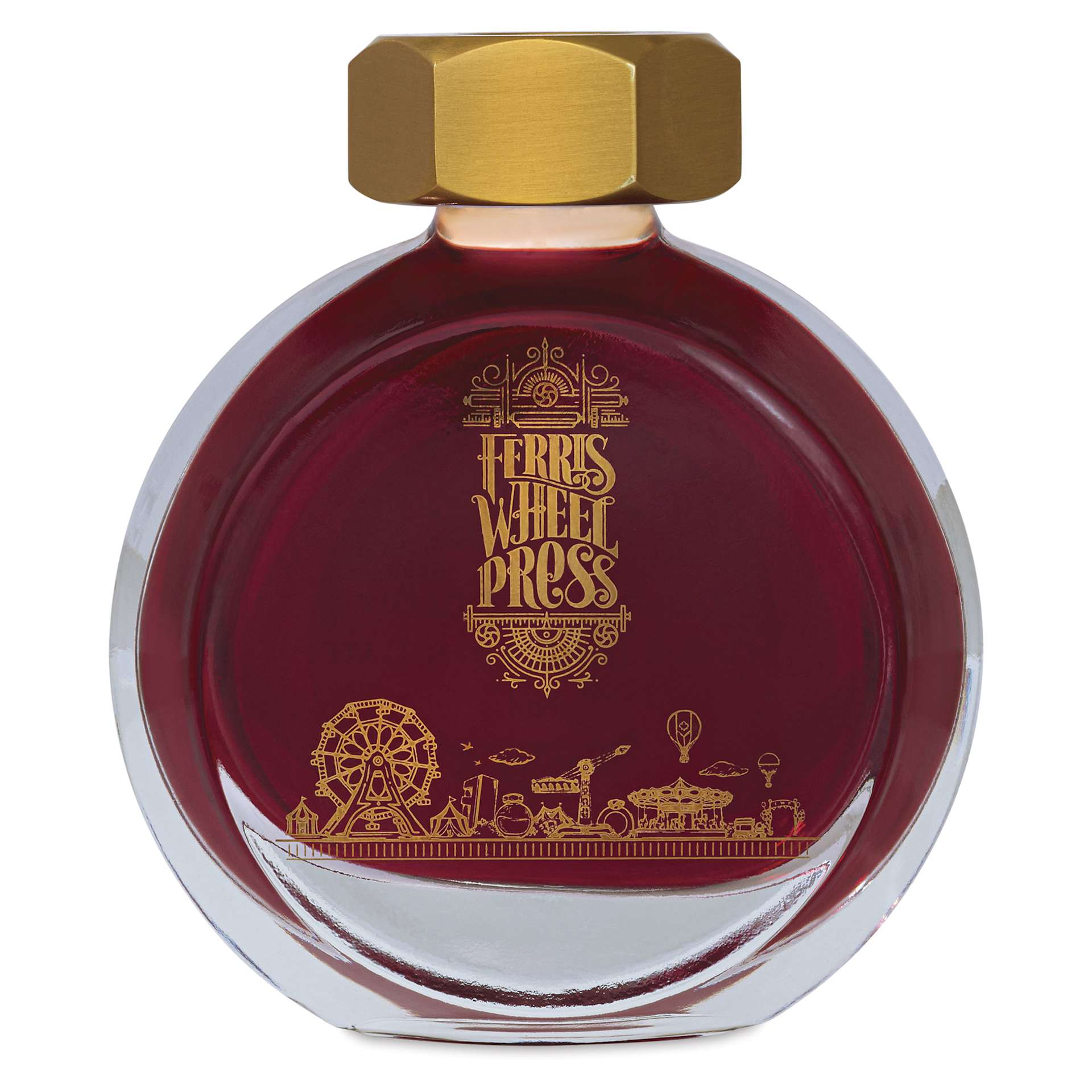 Ferris Wheel Press Fountain Pen Ink - Golden Gate Glow, 38 ml, front of the packaging
