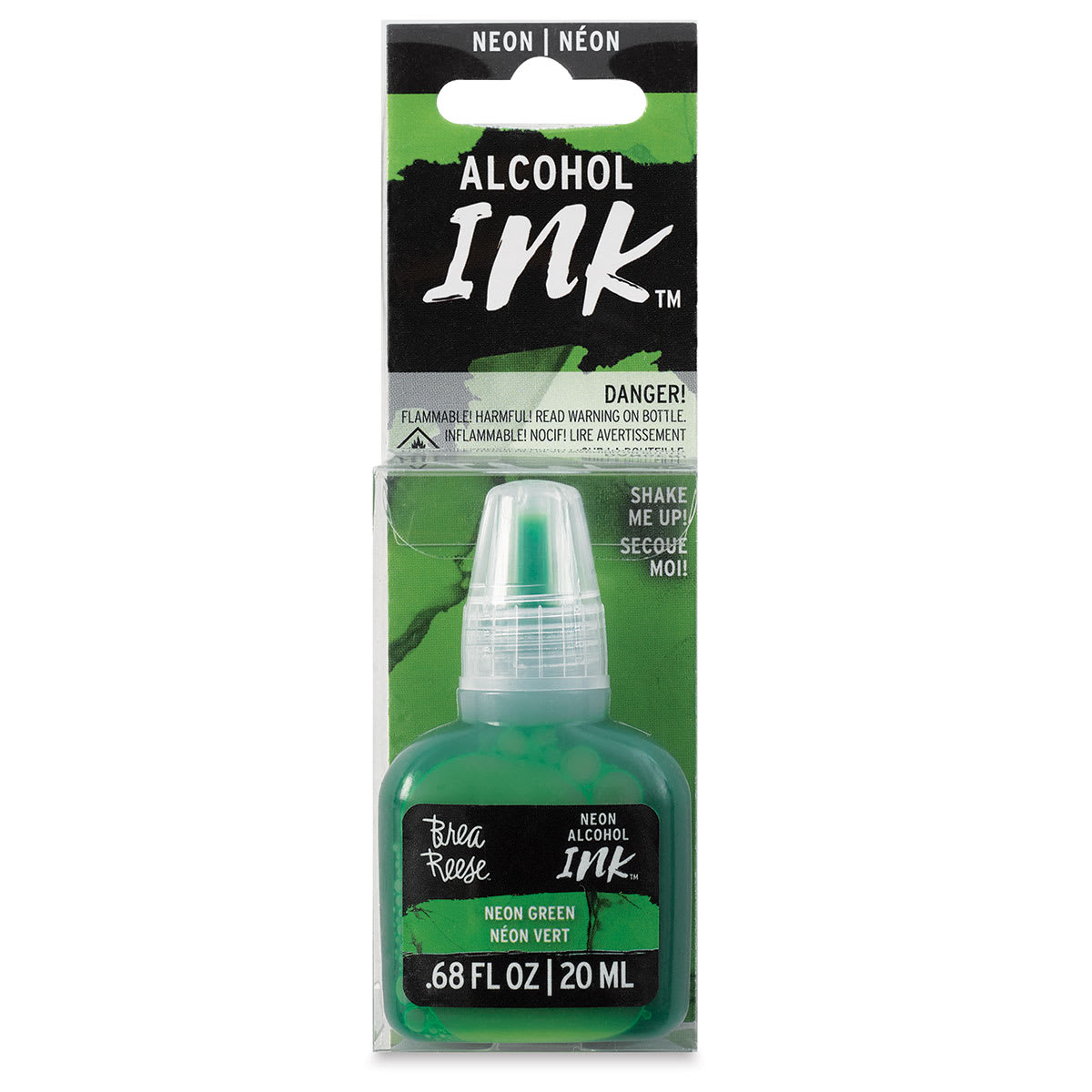 Brea Reese Neon Alcohol Ink - Neon Green, 20 ml (in package)